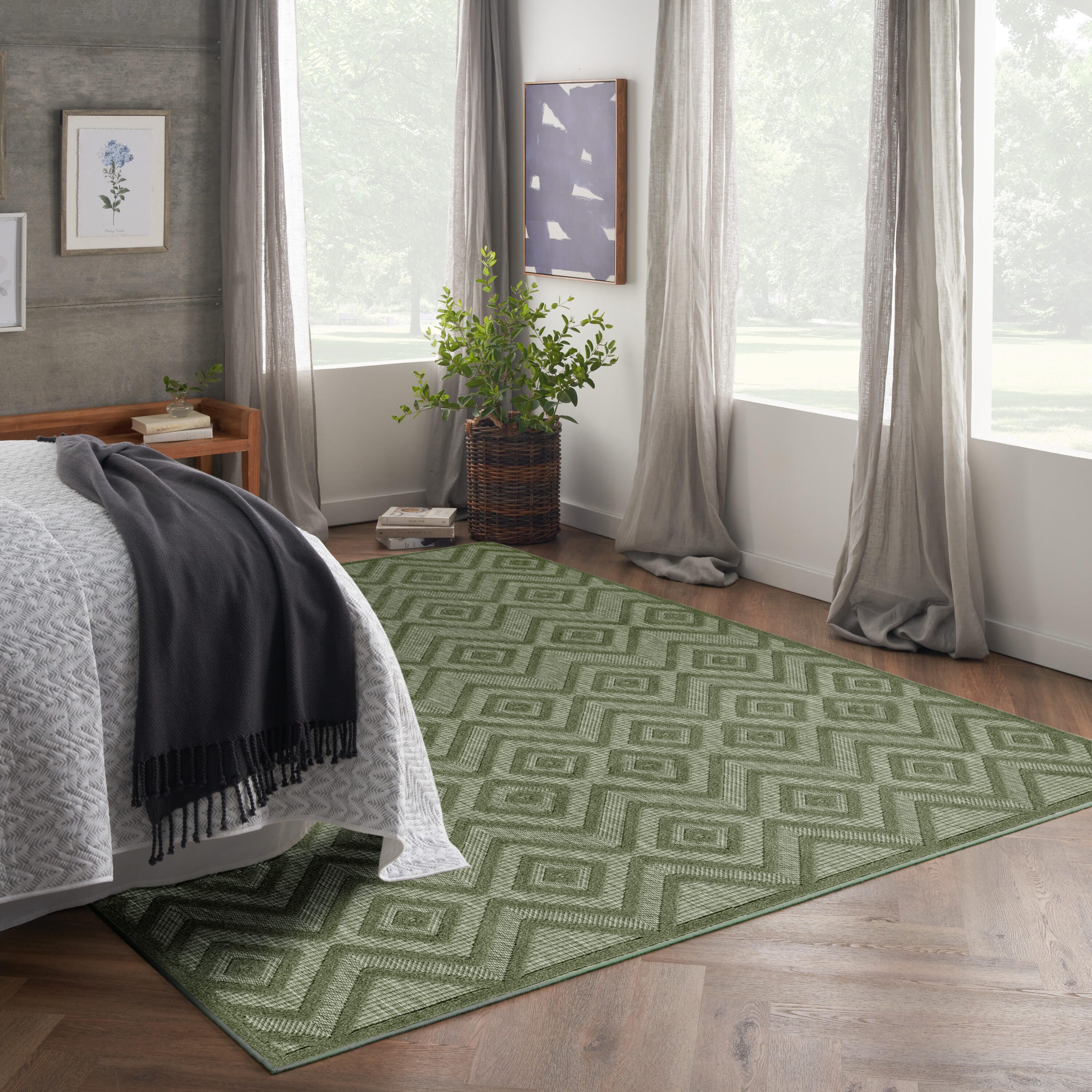 Nourison Home Versa 8' x 10' Area Rug, Green, large