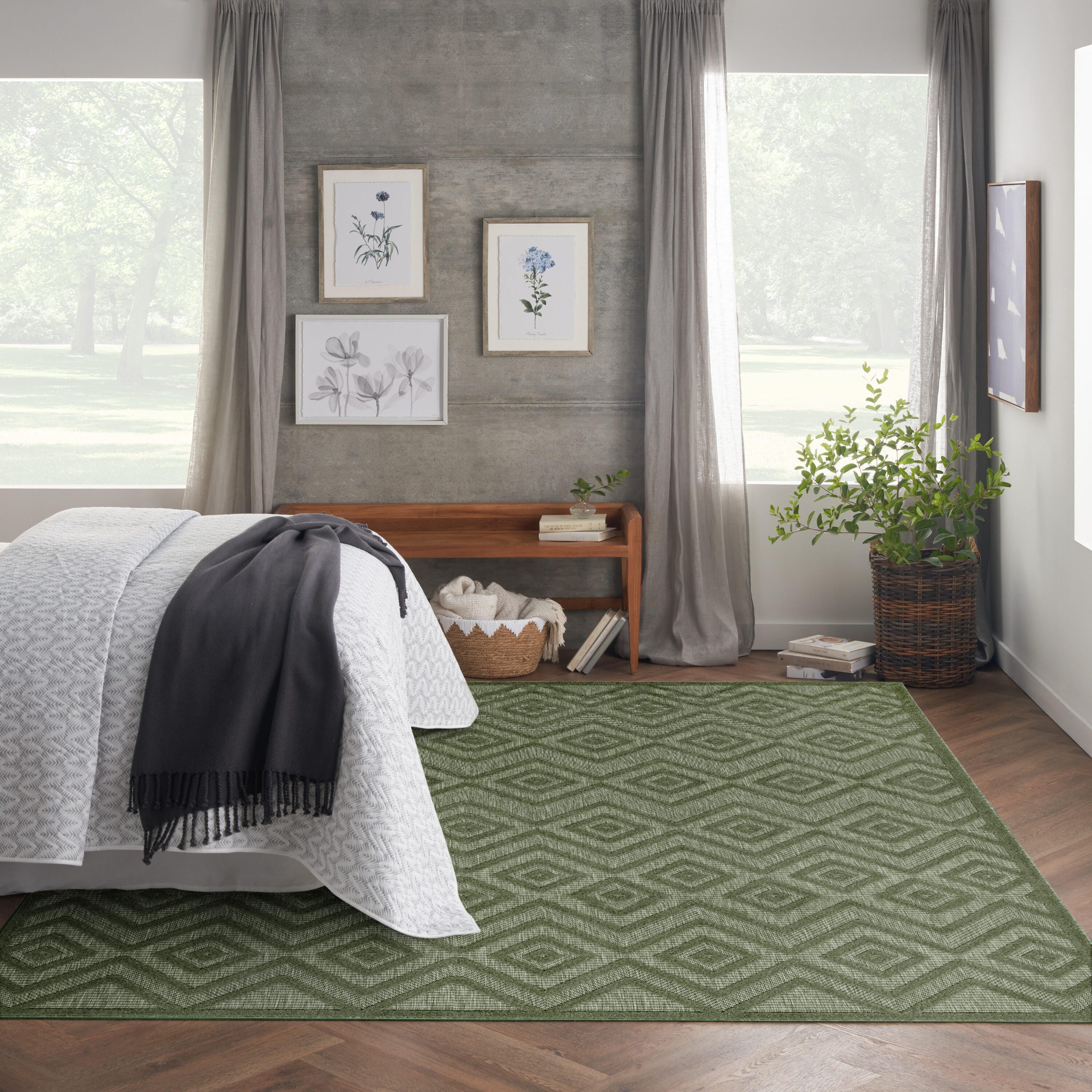 Nourison Home Versa 8' x 10' Area Rug, Green, large