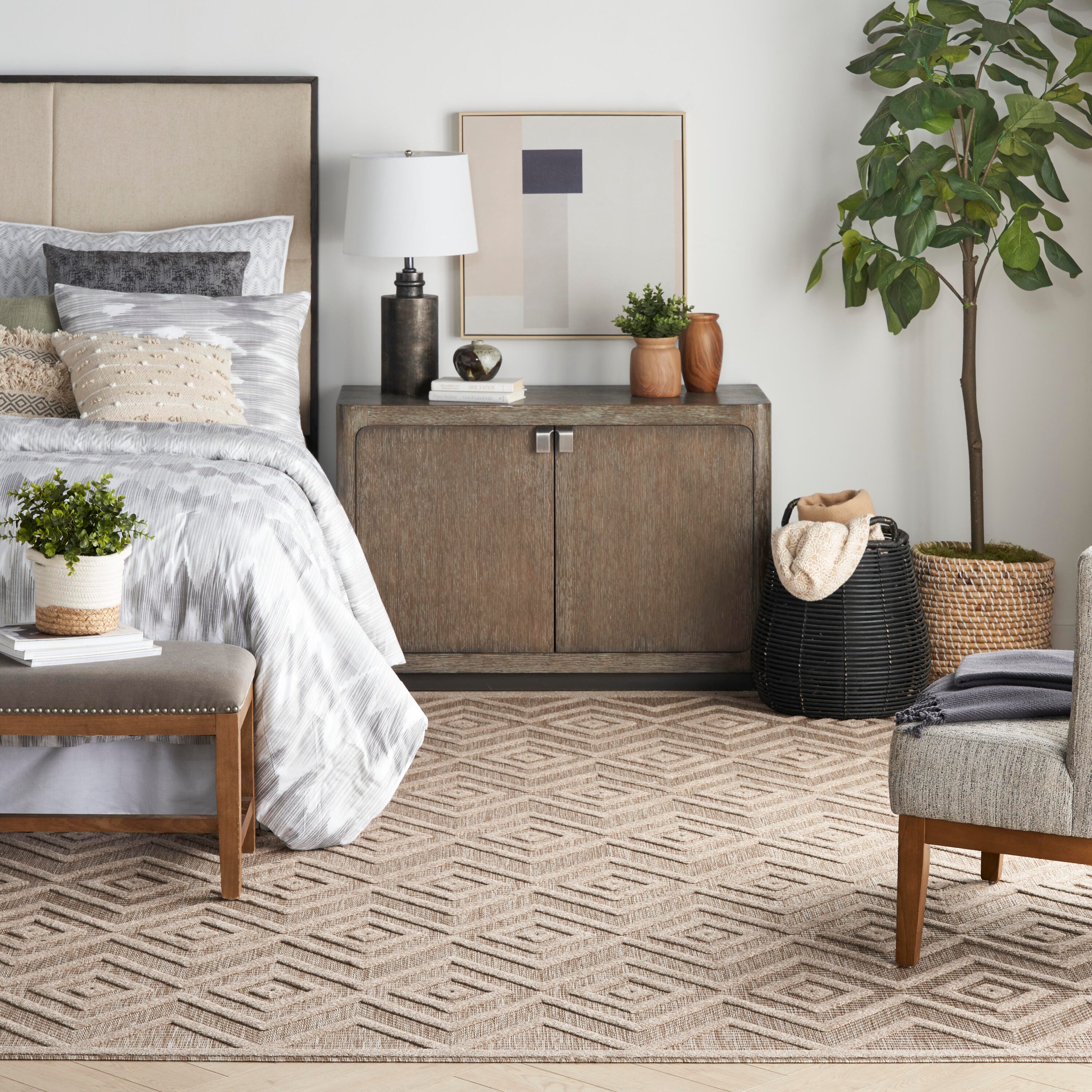 Nourison Home Versa 8' x 10' Area Rug, Natural Beige, large