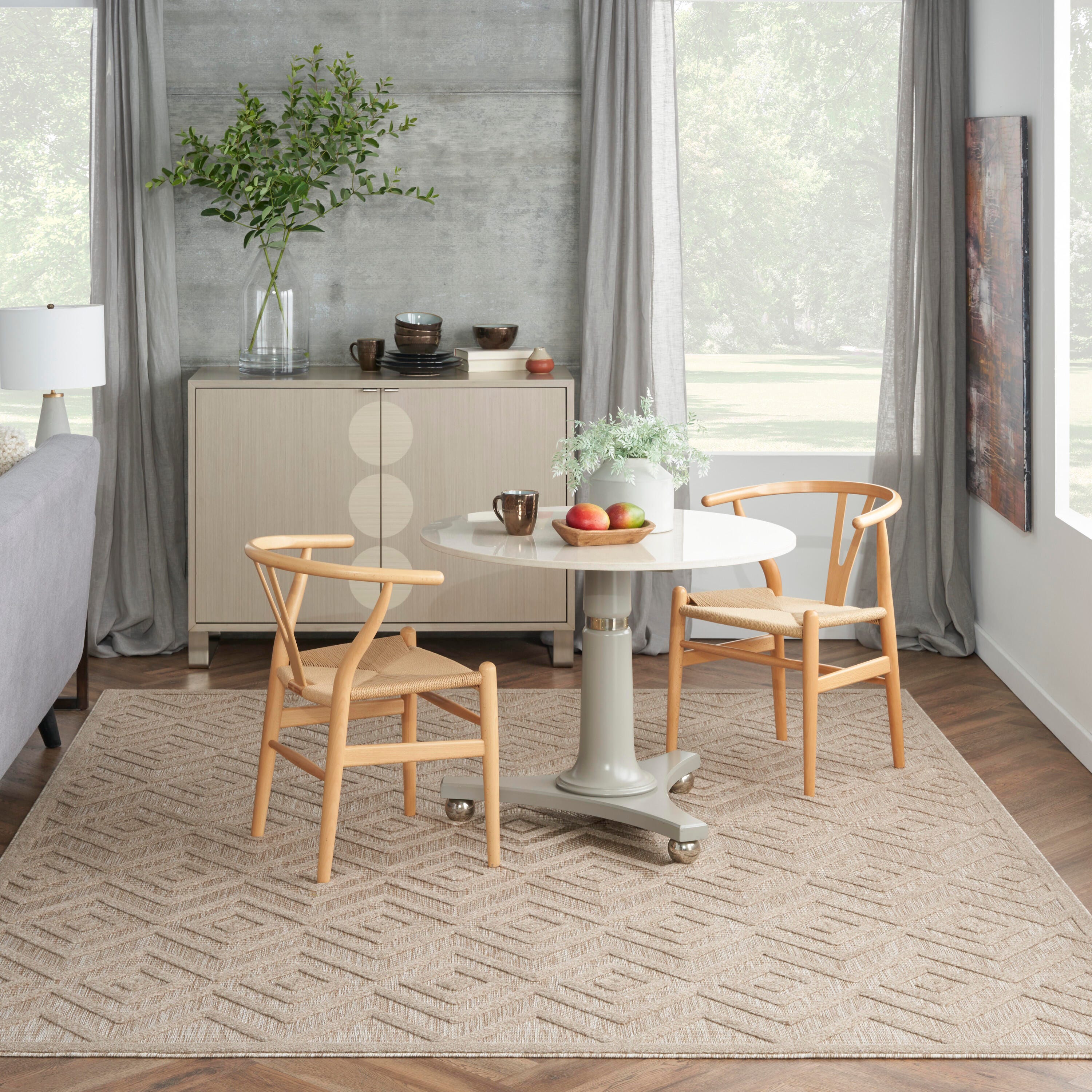 Nourison Home Versa 8' x 10' Area Rug, Natural Beige, large