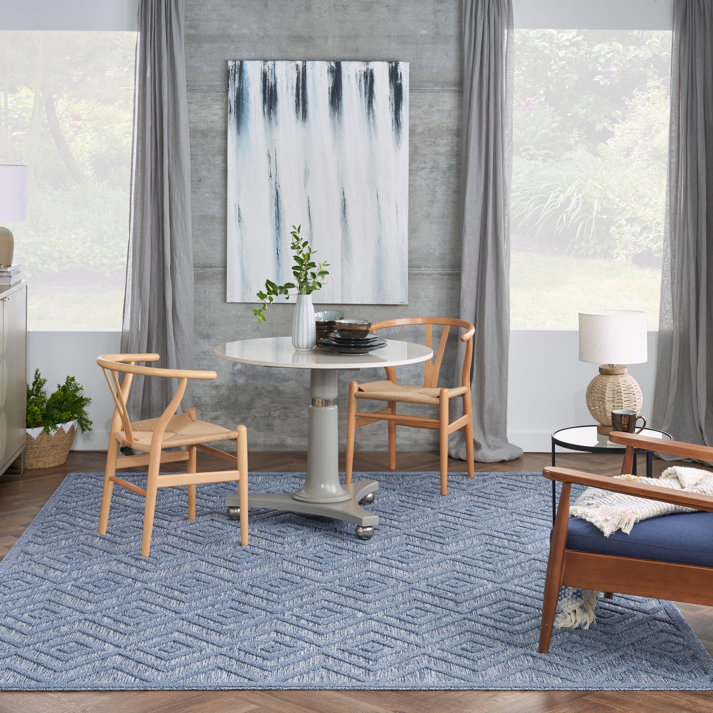 Nourison Home Versa 9' x 12' Area Rug, Denim Blue, large