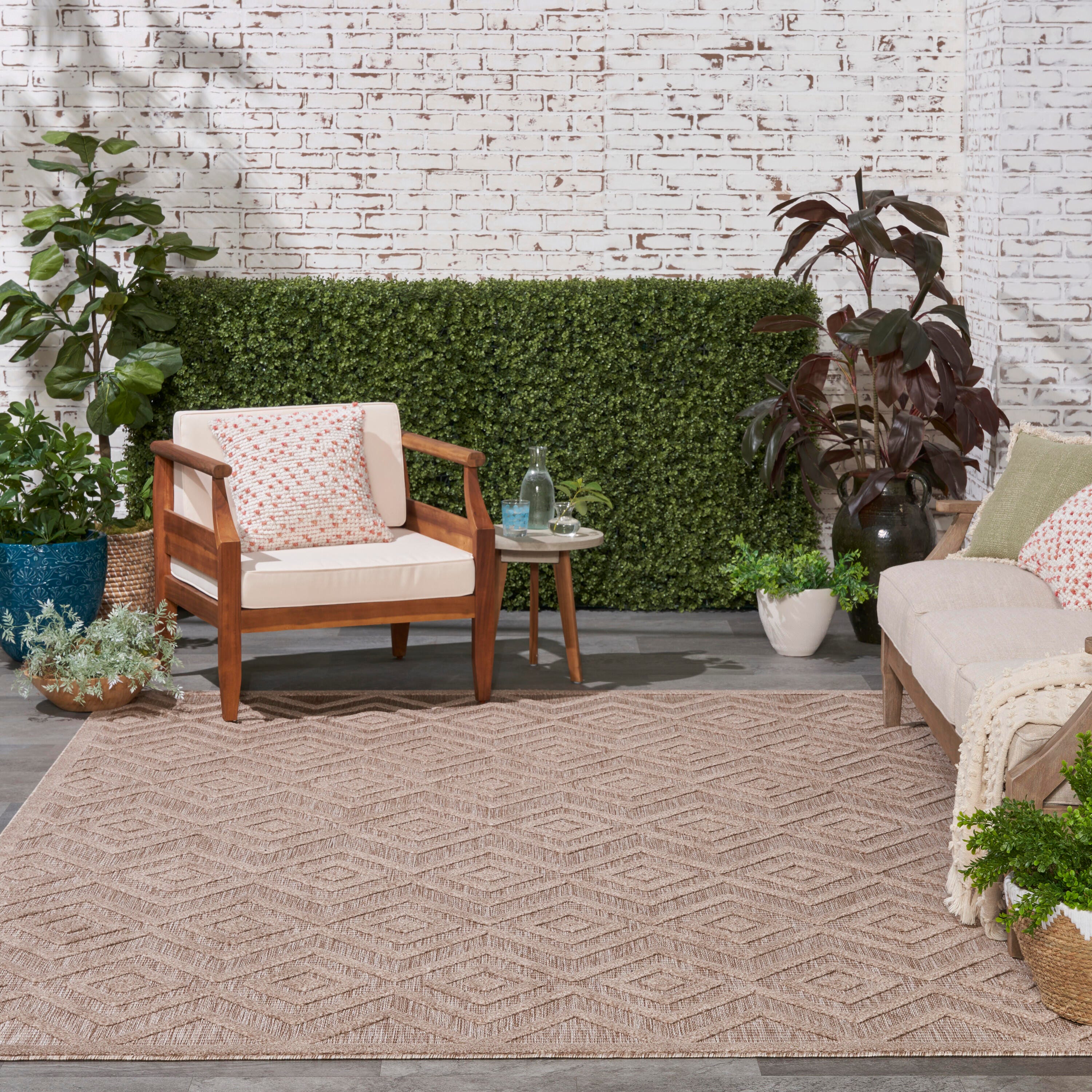 Nourison Home Versa 9' x 12' Area Rug, Natural Beige, large