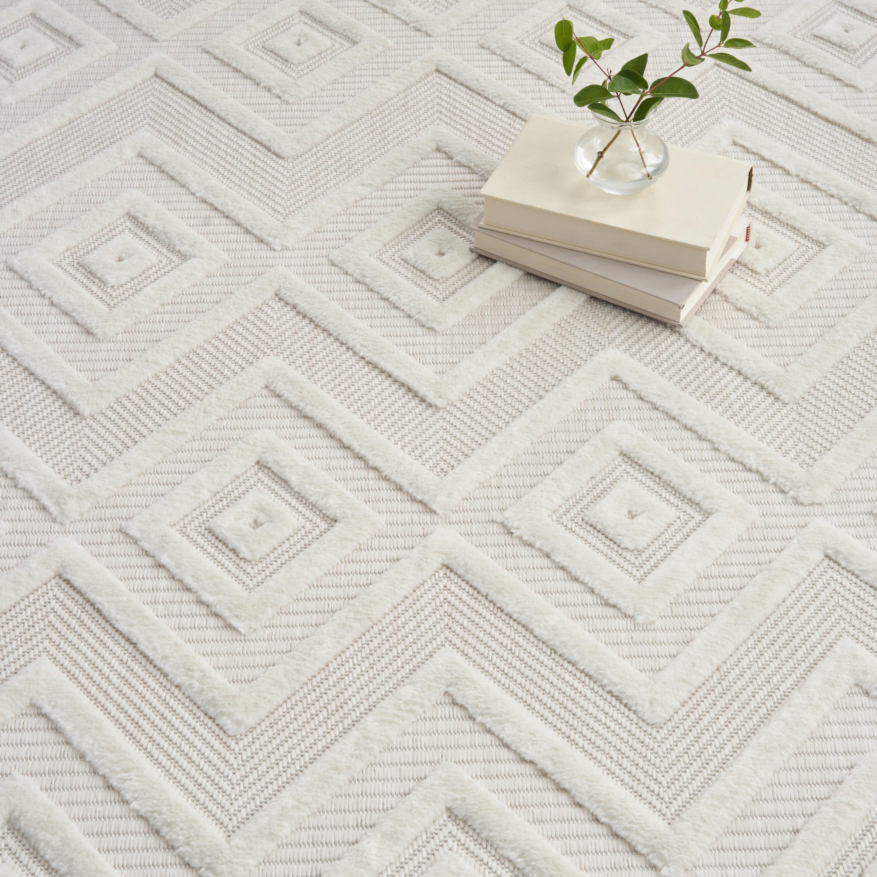 Nourison Home Versa 9' x 12' Area Rug, Ivory/White, large