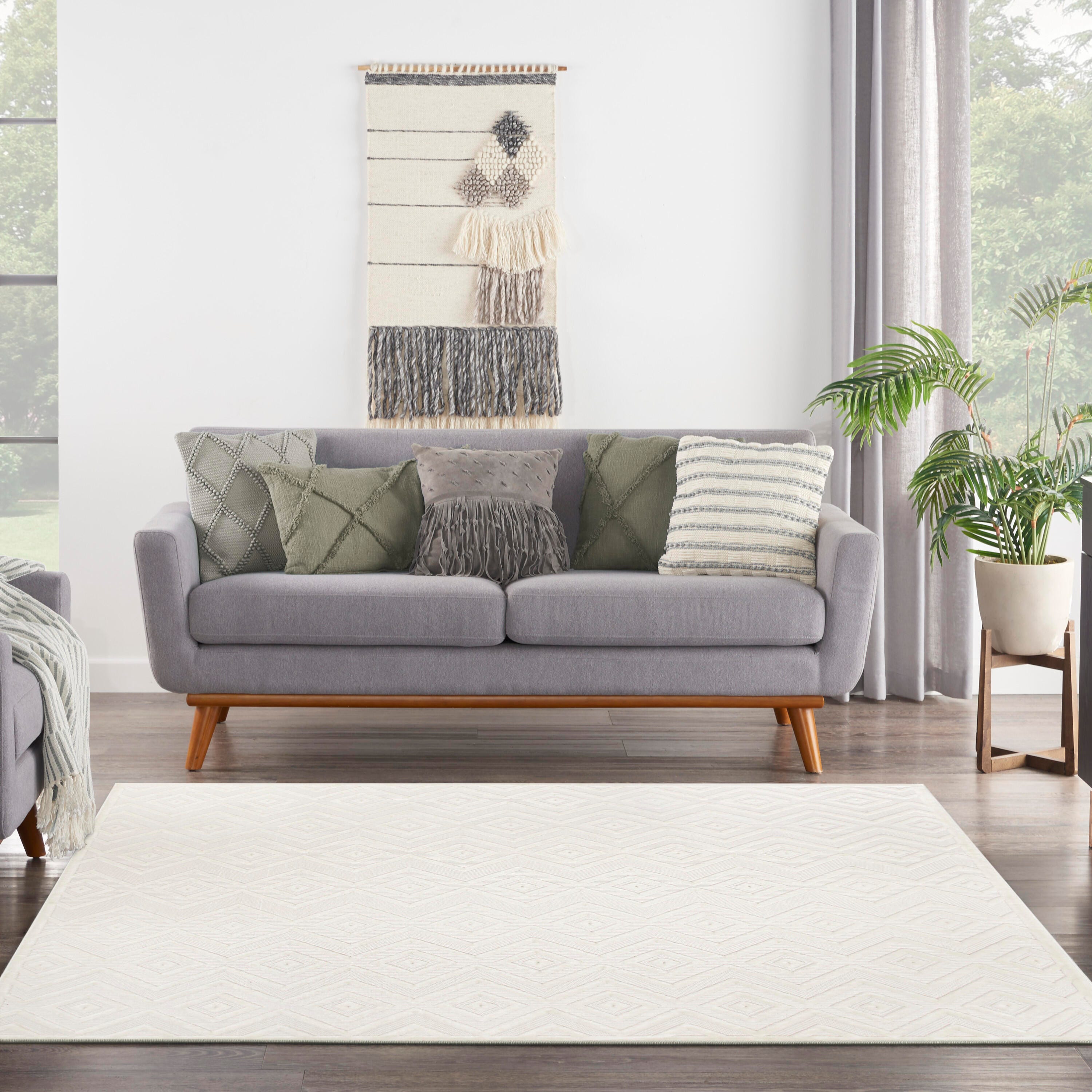 Nourison Home Versa 9' Area Rug, Ivory/White, large