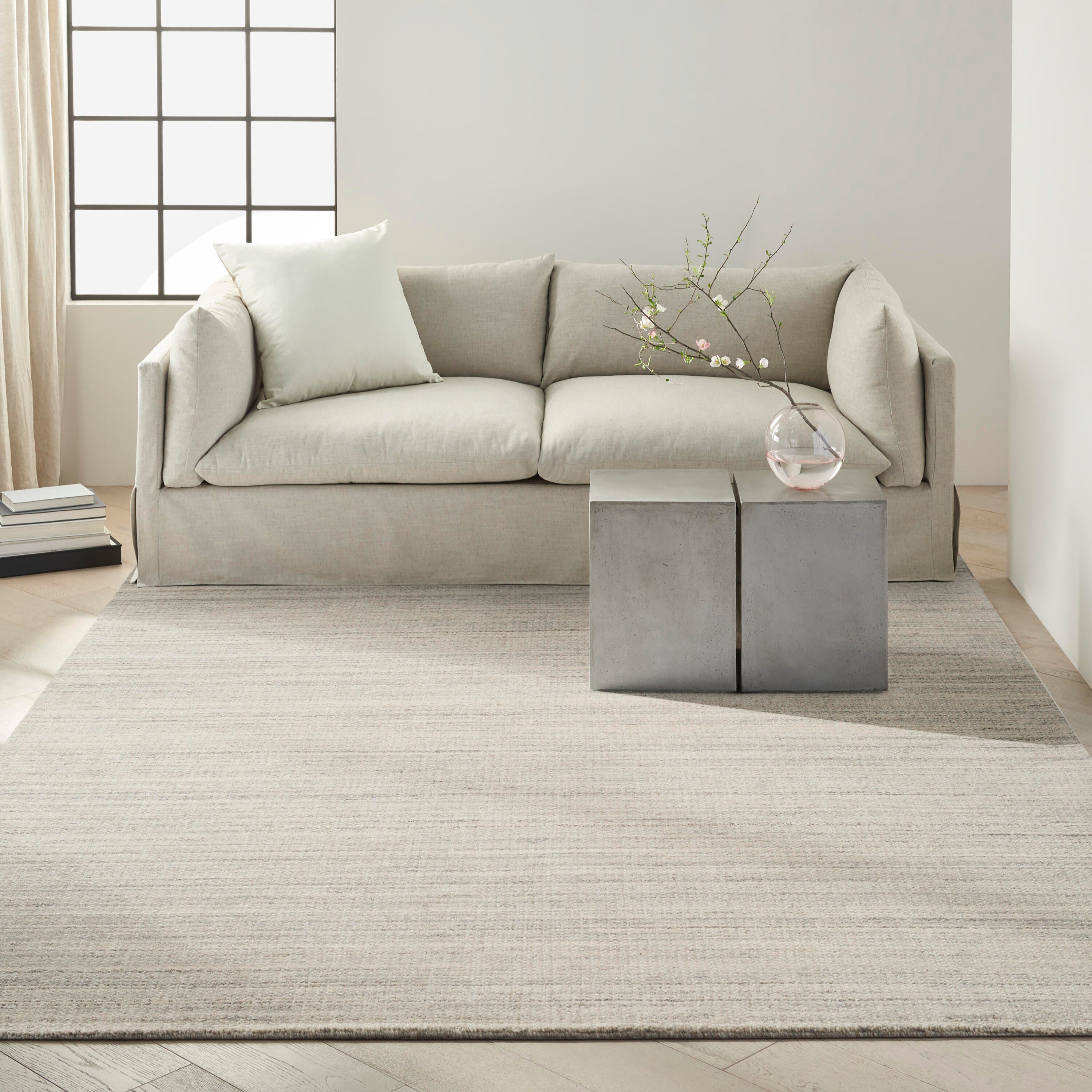 Calvin Klein Abrash 7'9" x 9'9" Area Rug, Grey, large