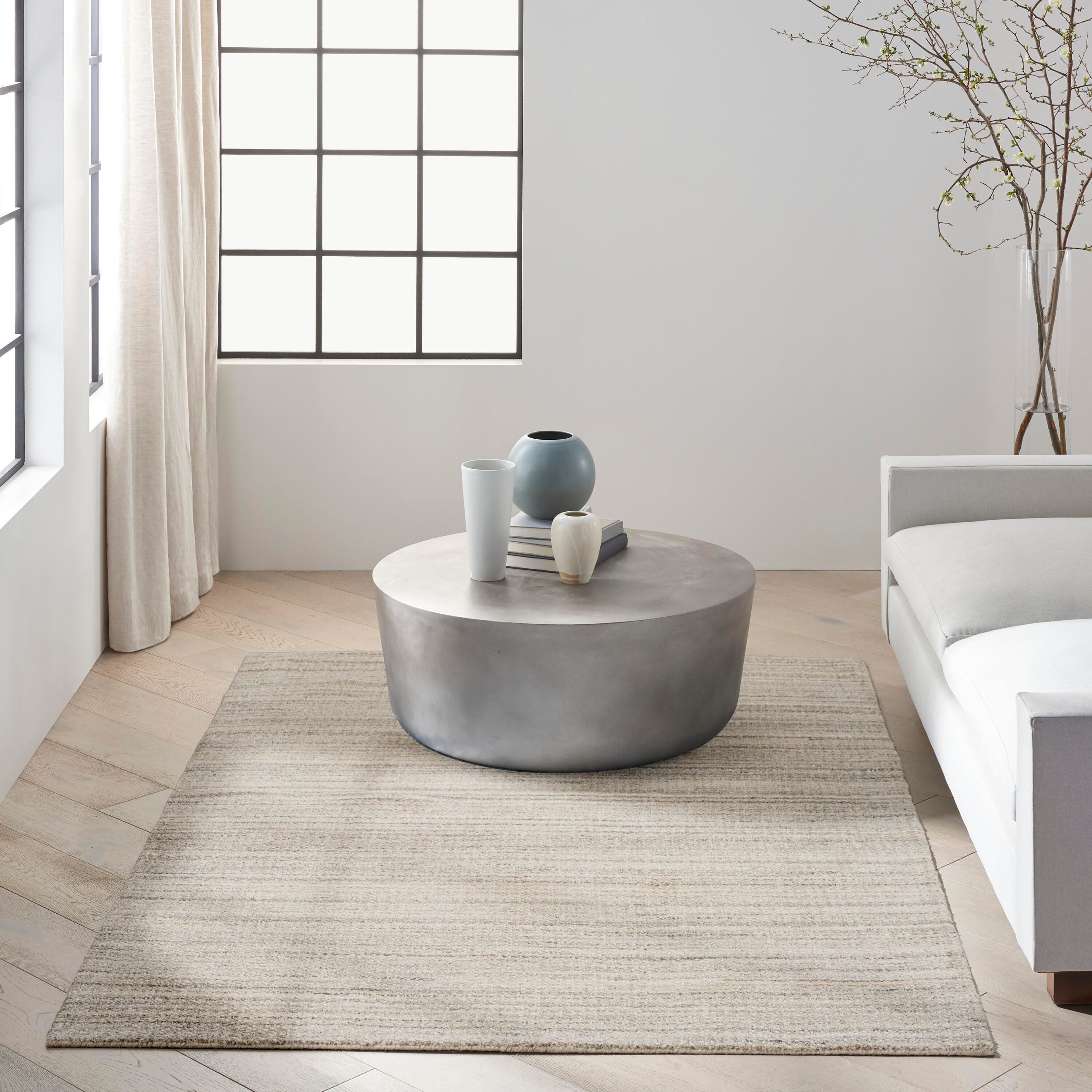 Calvin Klein Abrash 5'3" x 7'3" Area Rug, Grey, large