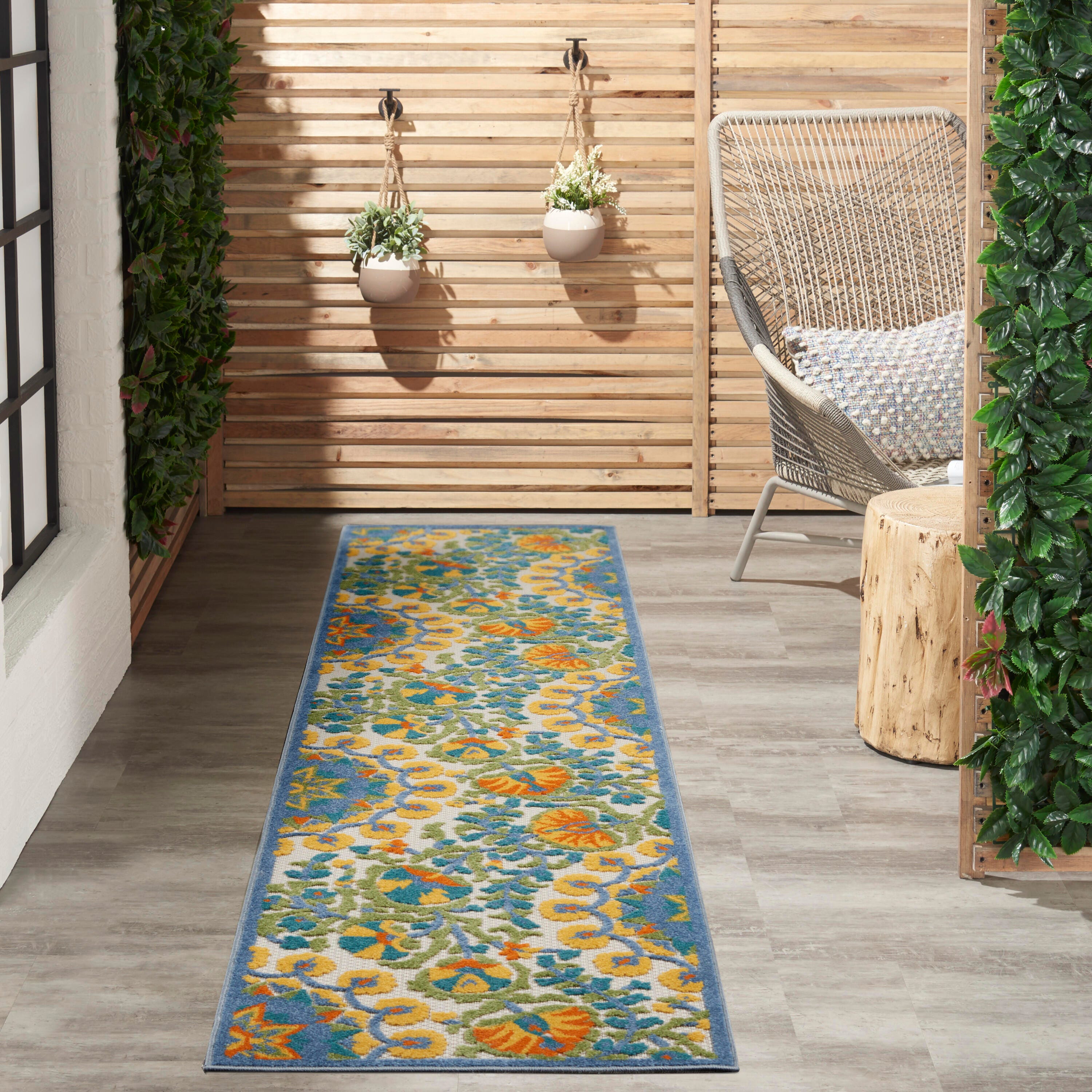 Nourison Home Splash 2'3" X 10' Petals Runner, Multi, large