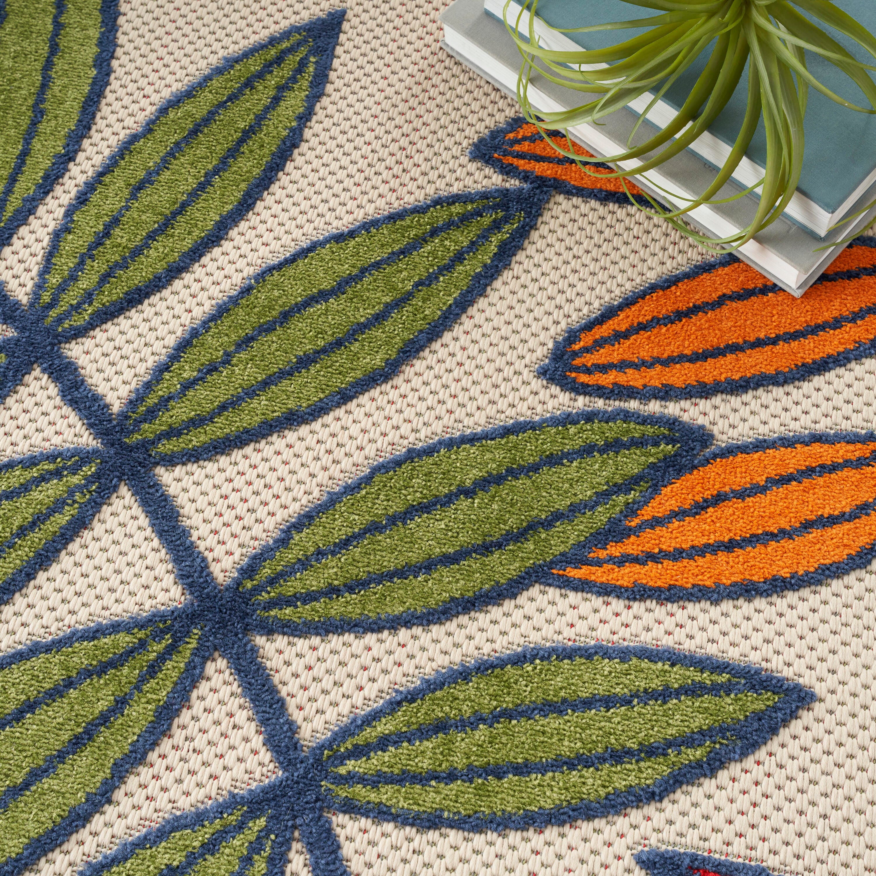 Nourison Home Splash 10' X 14' Botanical Pattern Area Rug, Multi, large