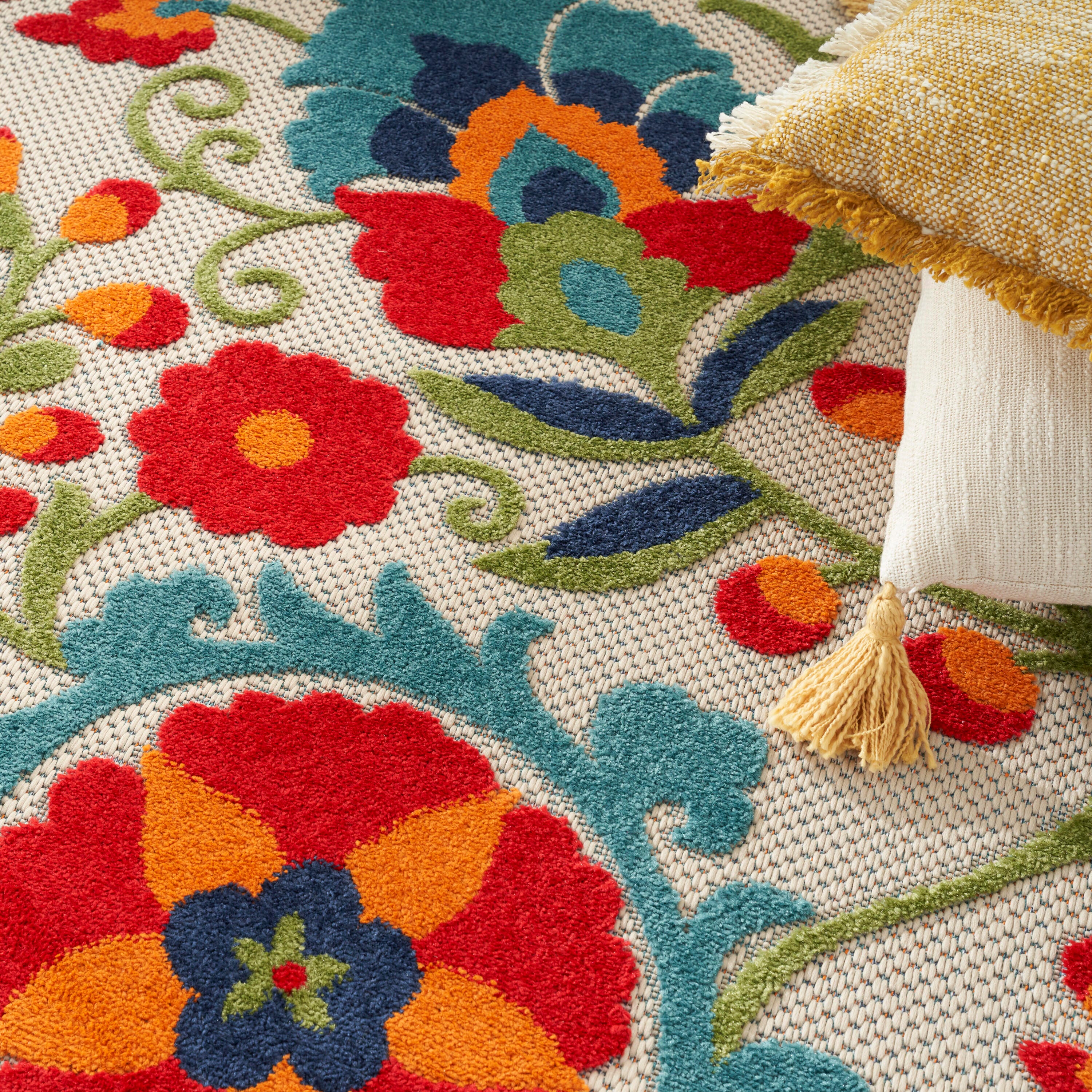 Nourison Home Splash 10' X 14' Leafy Vines Area Rug, Multi, large