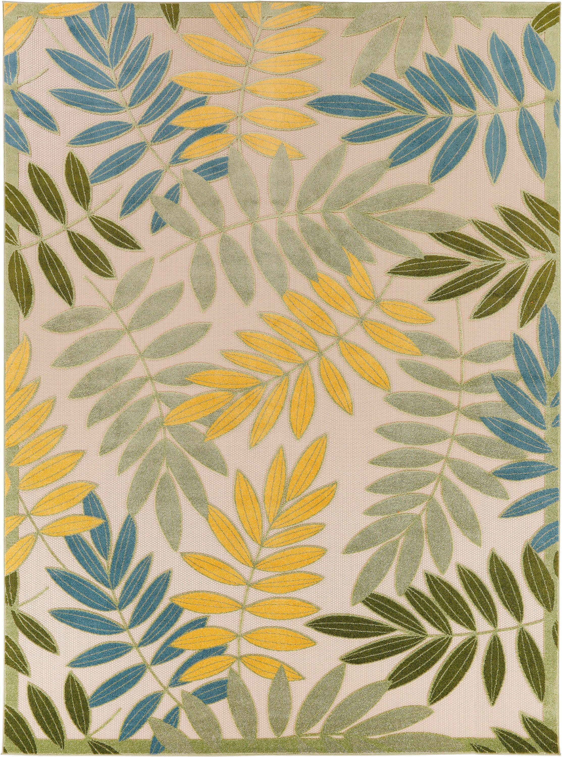 Nourison Home Splash 12' X 15' Botanical Pattern Indoor/Outdoor Area Rug, Green/Multi, large