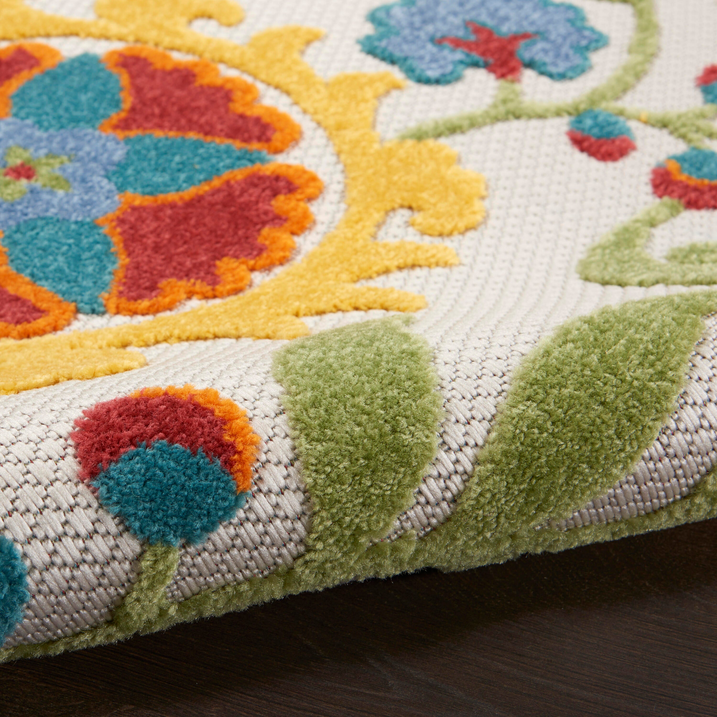 Nourison Home Splash 12' X 15' Leafy Vines Area Rug, Ivory/Multi, large