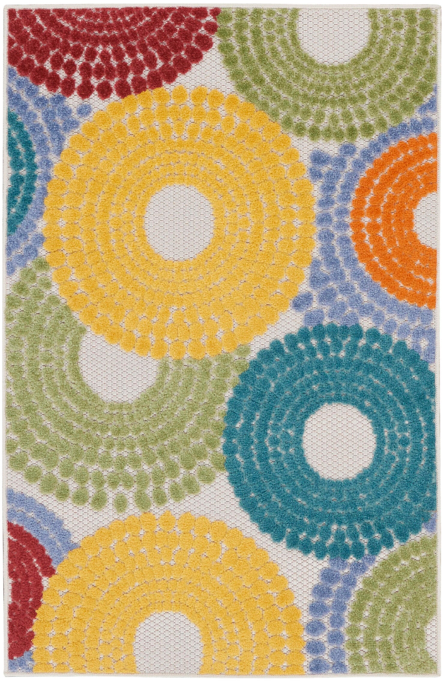 Nourison Home Splash 2'8" X 4' Circular Floral Area Rug, Multi, large
