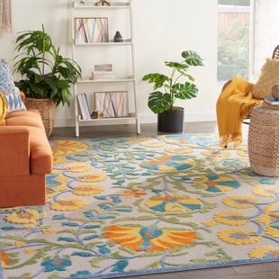 Nourison Home Splash 12' X 15' Petals Area Rug, Multi, rollover