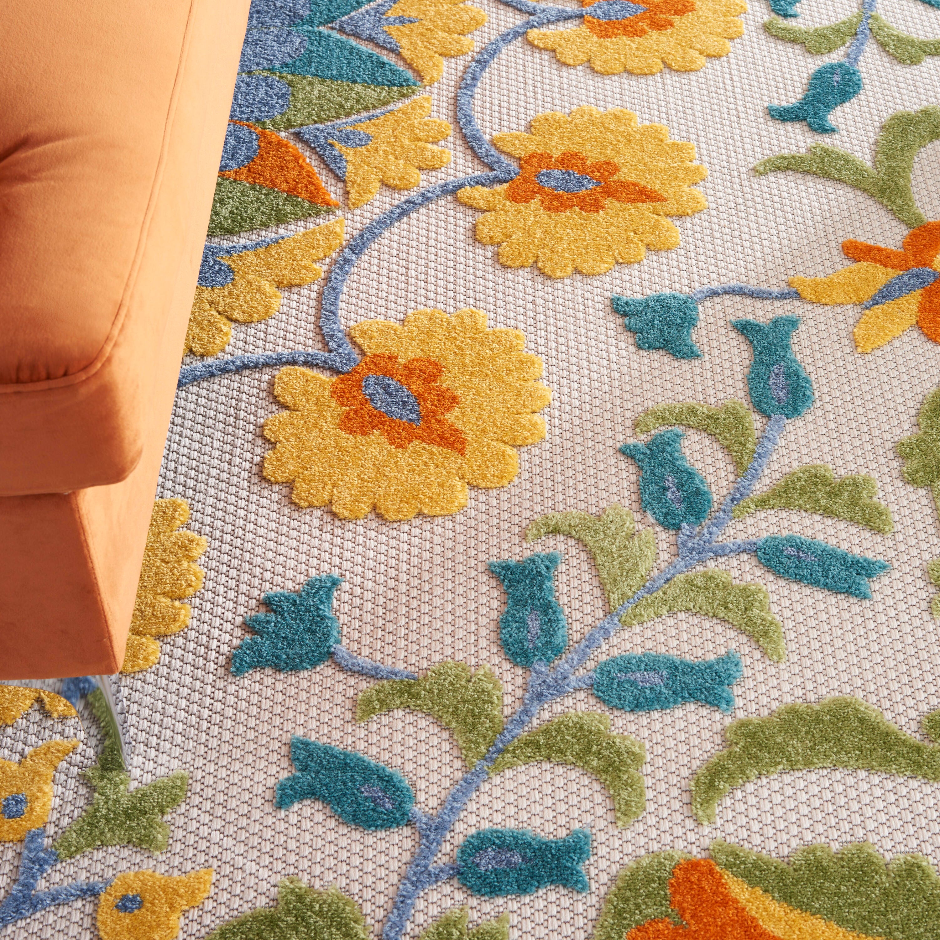 Nourison Home Splash 12' X 15' Petals Area Rug, Multi, large