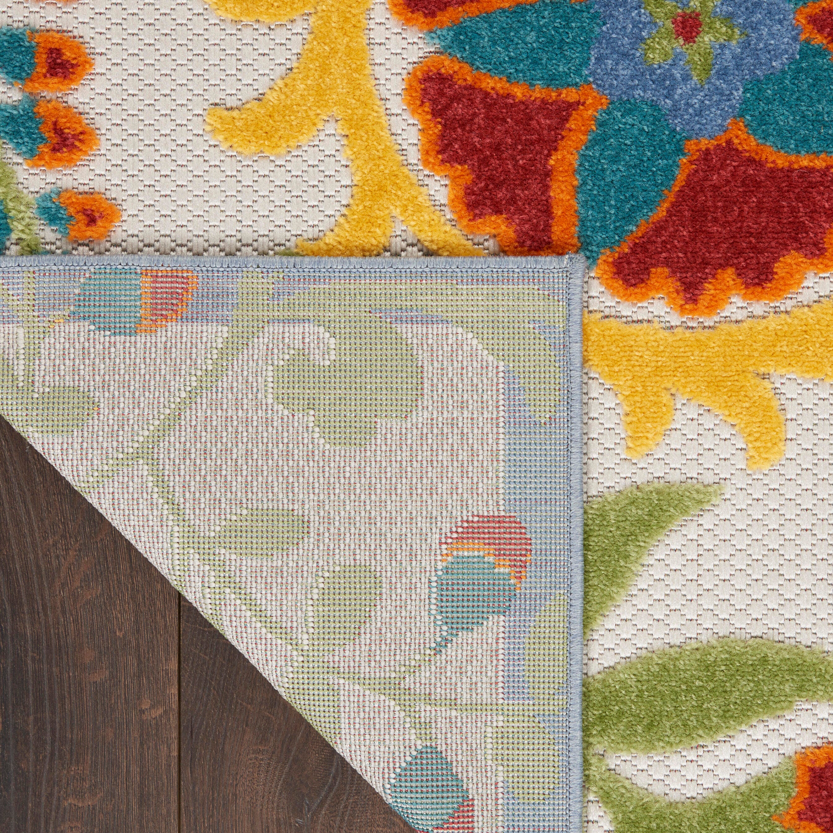 Nourison Home Splash 2'3" X 12' Leafy Vines Runner, Ivory/Multi, large
