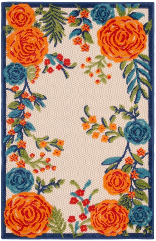 Nourison Home Splash 2'8" X 4' Rose Floral Area Rug, Multi, large
