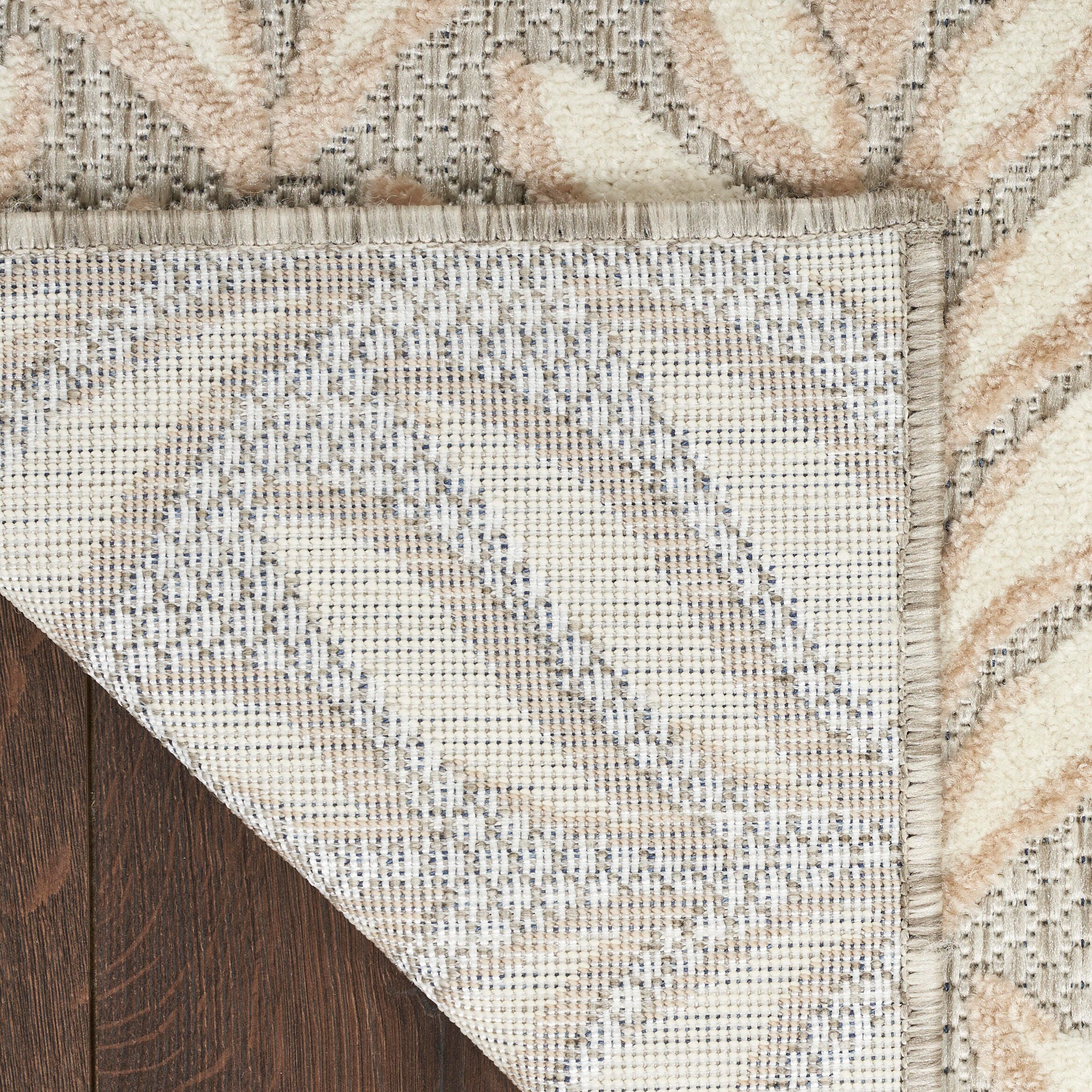 Nourison Home Splash 3'6" X 5'6 Texture Area Rug, Ivory/Gray, large