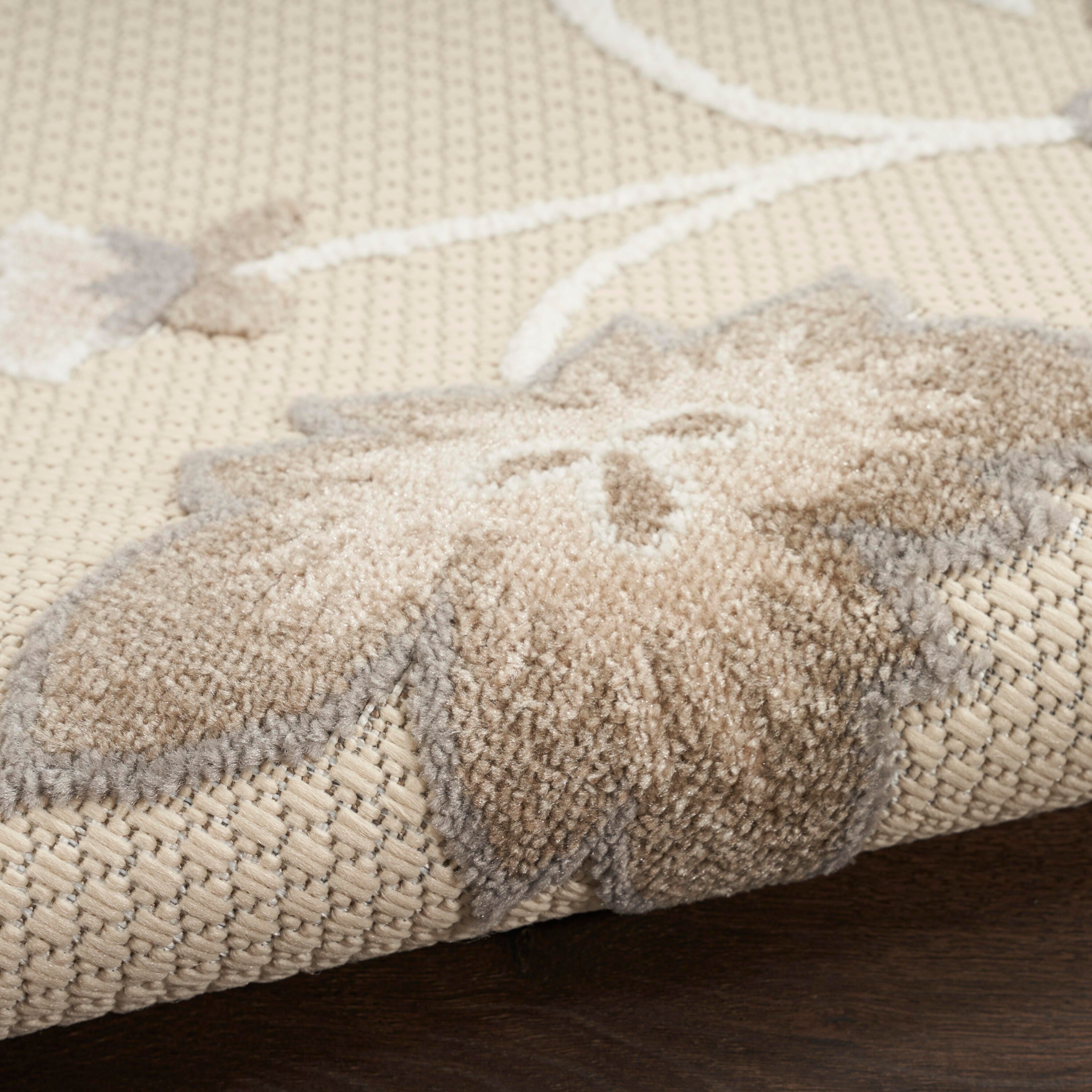 Nourison Home Splash 3'6" X 5'6 Floral Area Rug, Beige, large