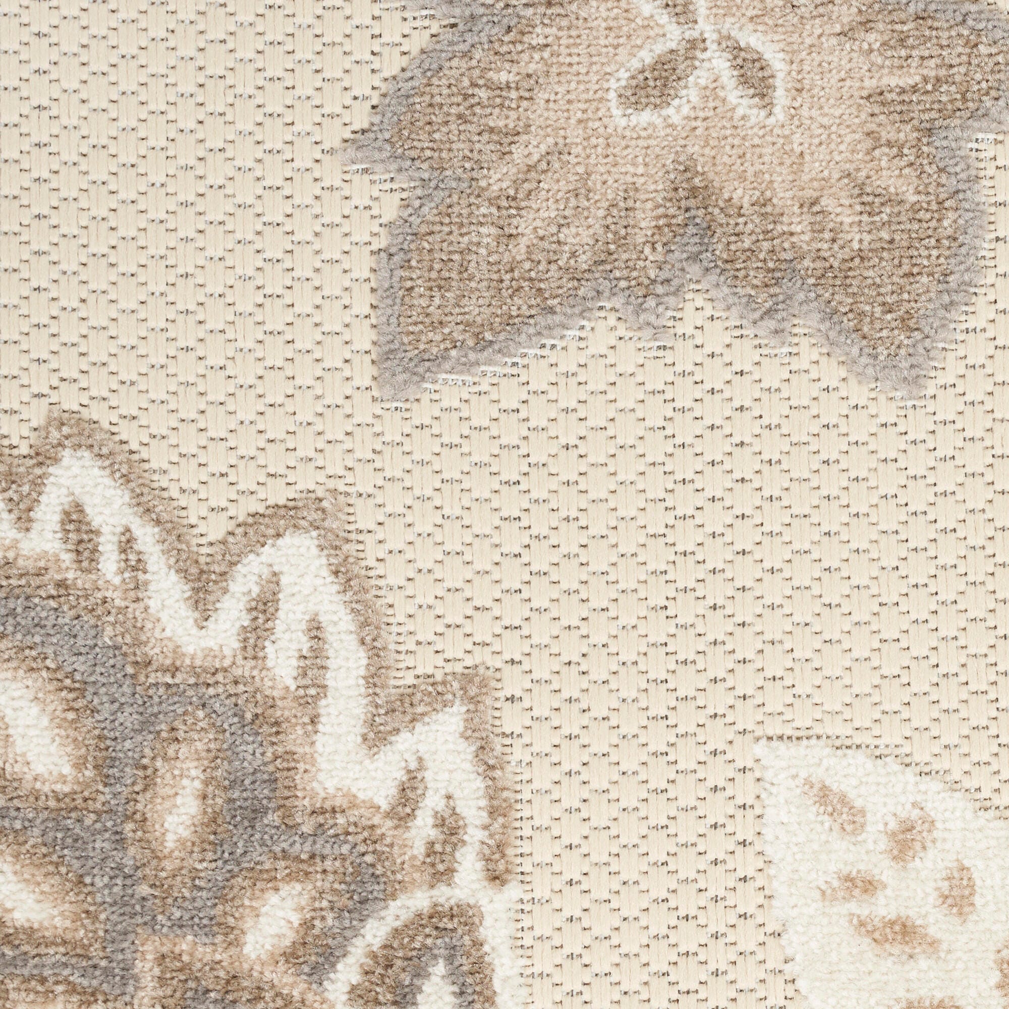 Nourison Home Splash 5'3" X 7'5 Floral Area Rug, Beige, large