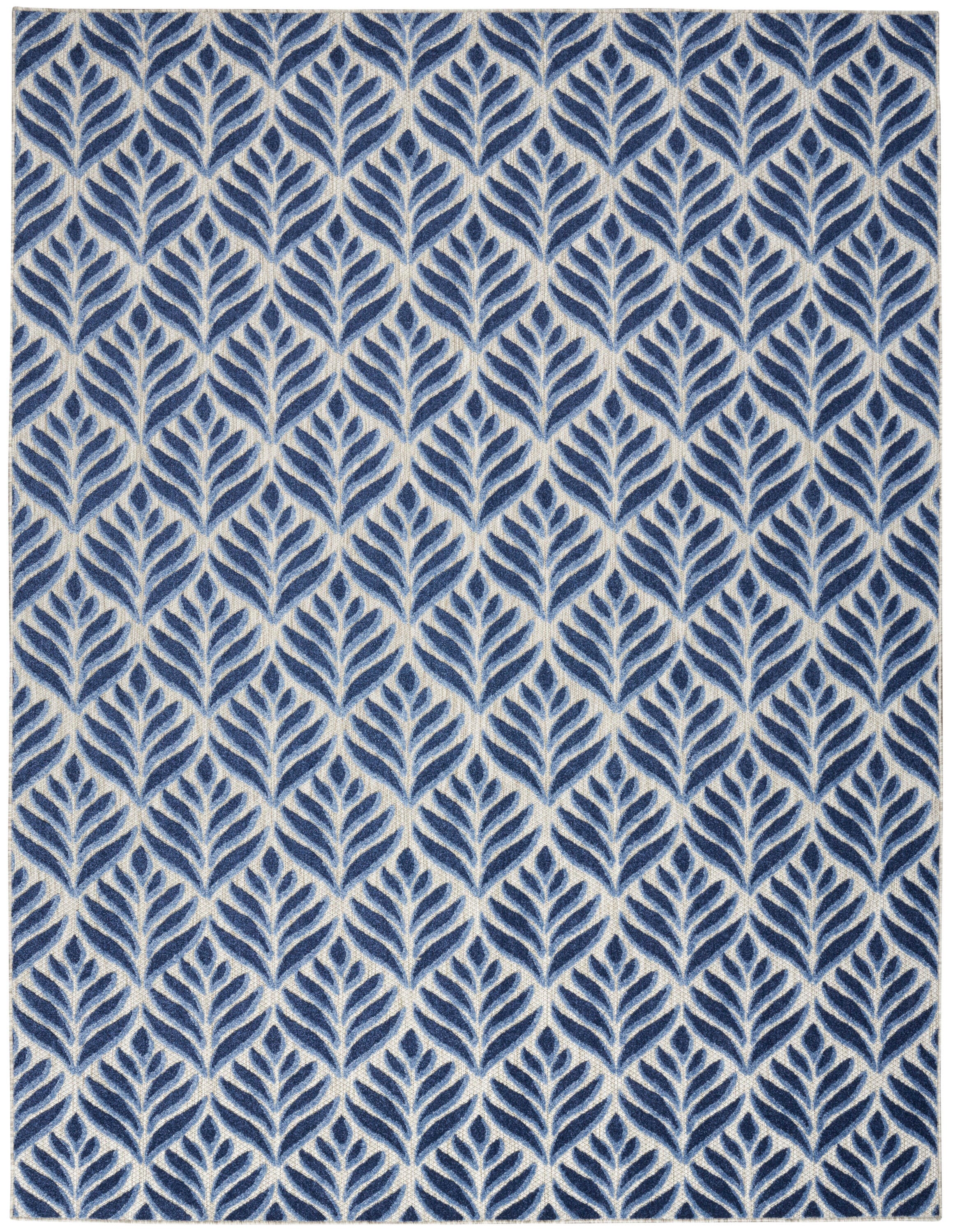 Nourison Home Splash 5'3" X 7'5 Texture&nbsp;Area Rug, Blue, large