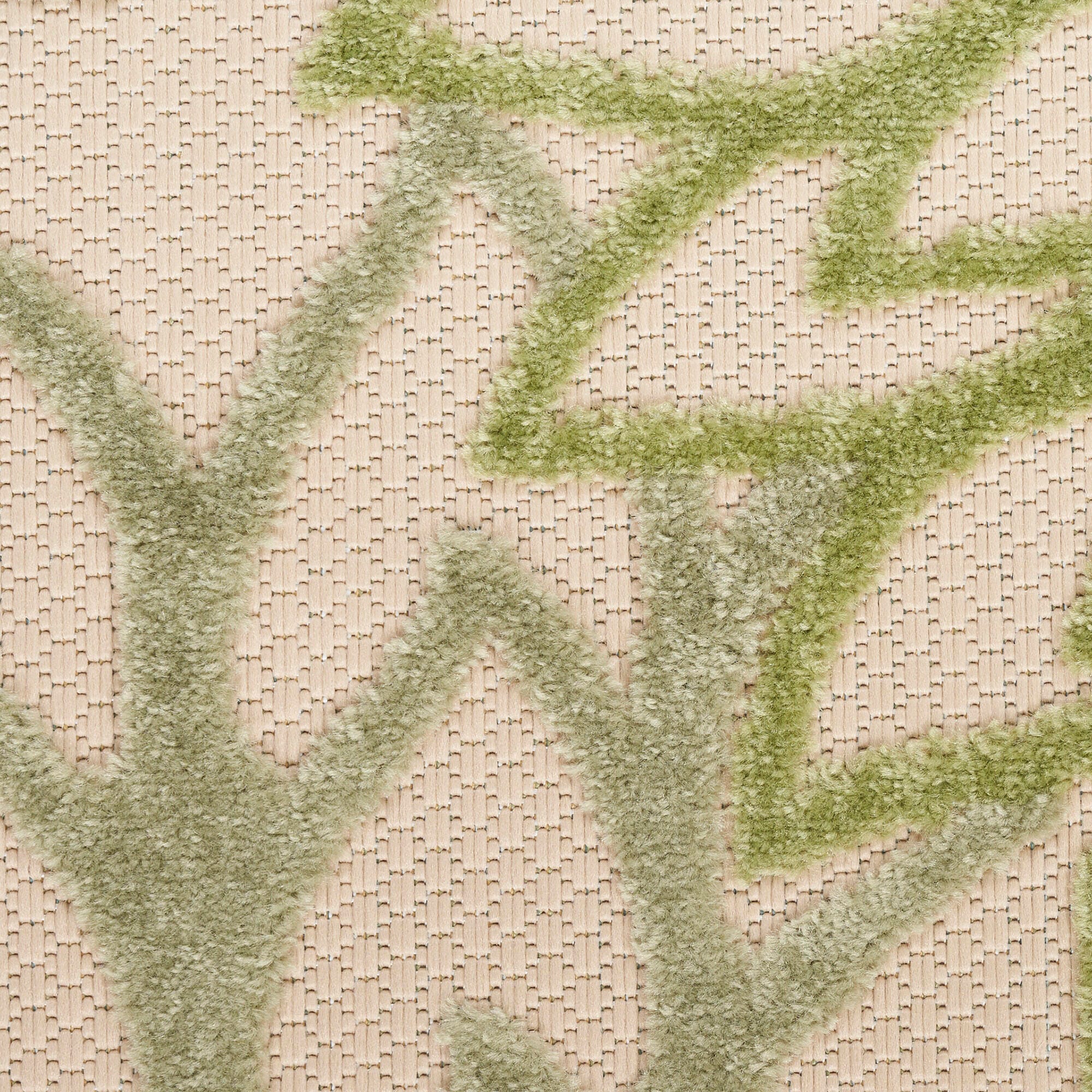 Nourison Home Splash 5'3" X 7'5 Dahlia Floral Area Rug, Ivory/Green, large