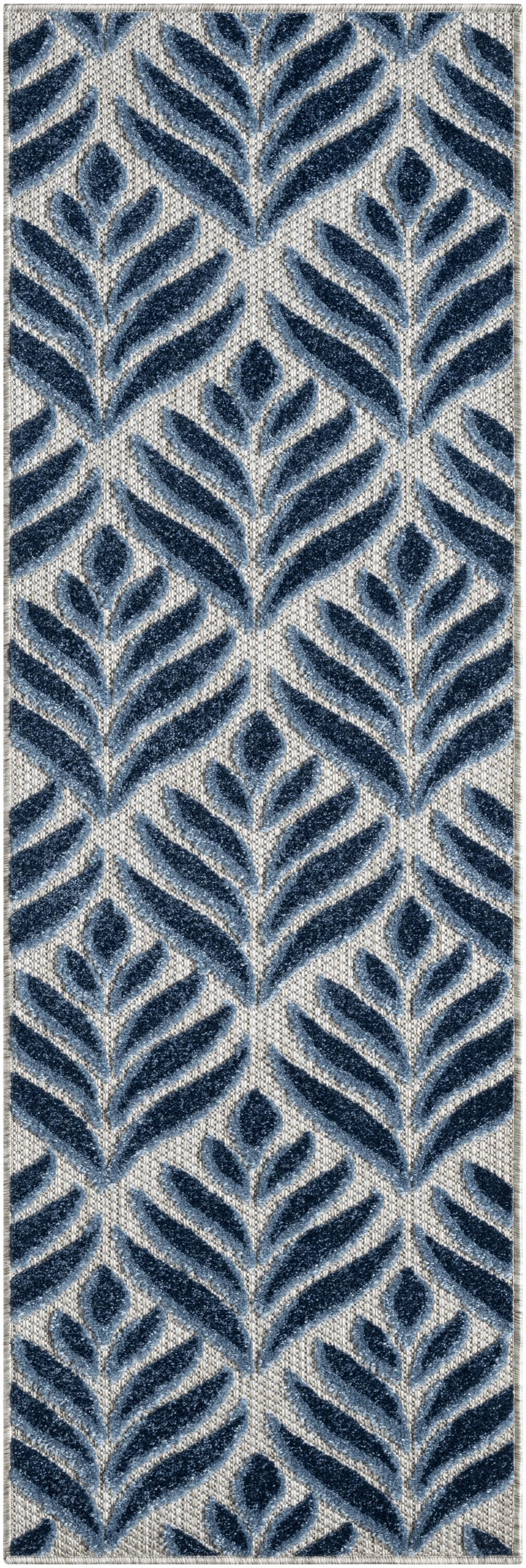 Nourison Home Splash 2' X 6' Texture&nbsp;Indoor/Outdoor Area Rug, Blue, large