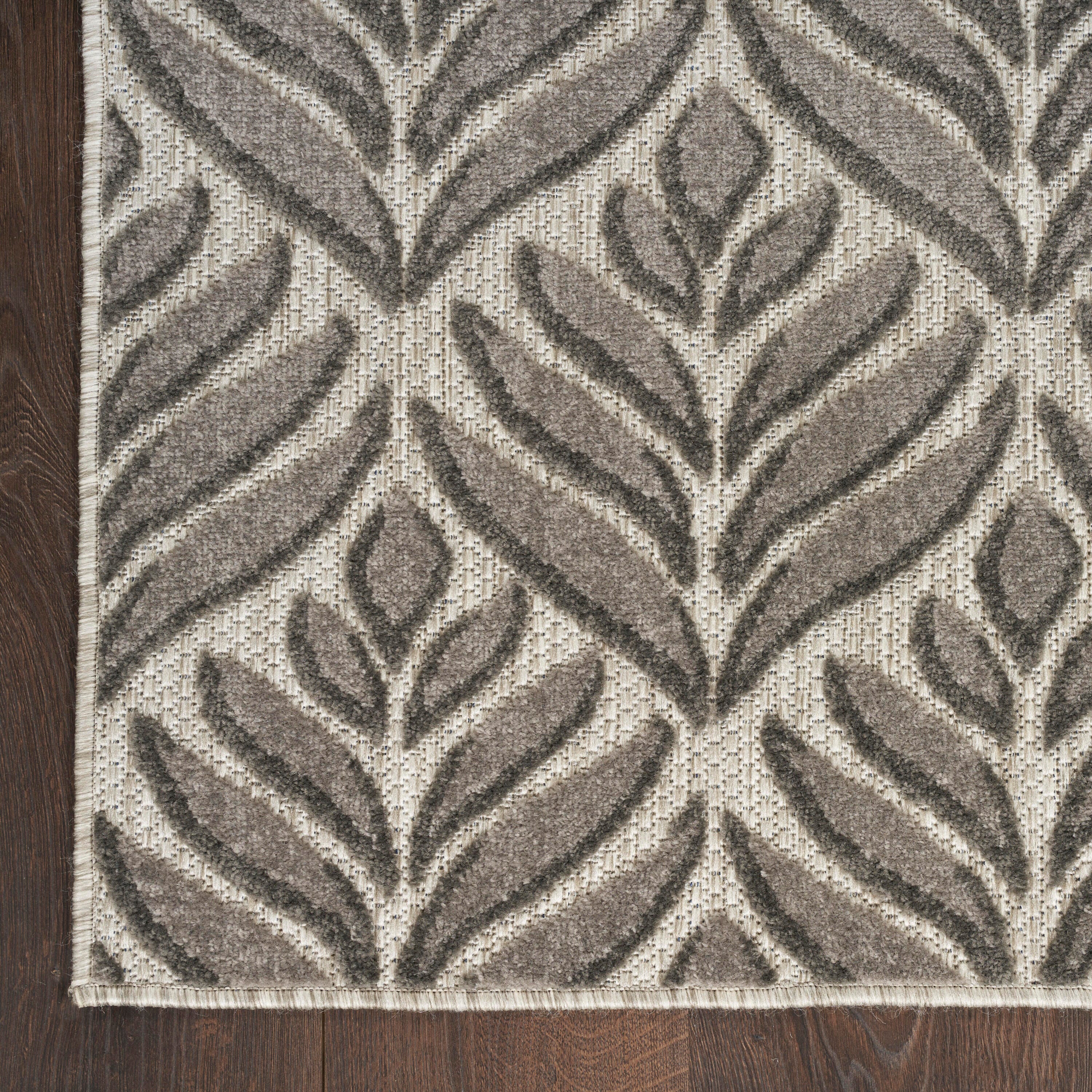 Nourison Home Splash 5'3" X 7'5 Texture Area Rug, Charcoal, large