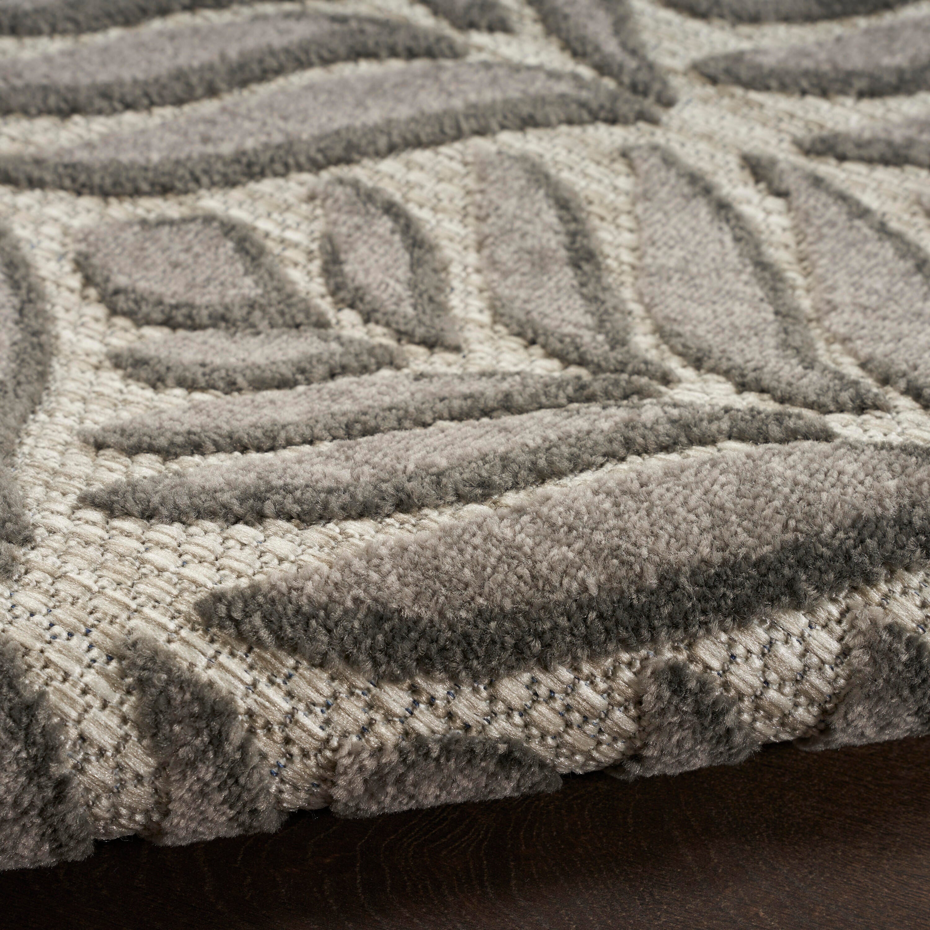 Nourison Home Splash 5'3" X 7'5 Texture Area Rug, Charcoal, large