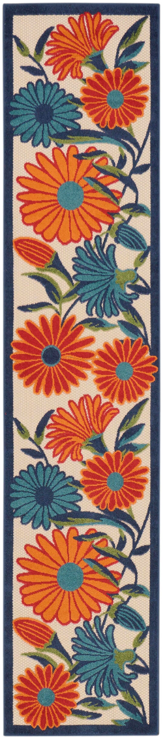 Nourison Home Splash 2' X 6' Daisy Floral Area Rug, Multi, large
