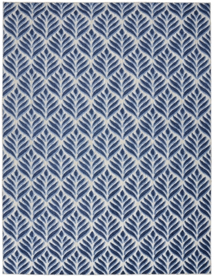 Nourison Home Splash 3'6" X 5'6 Texture Area Rug, Blue, large