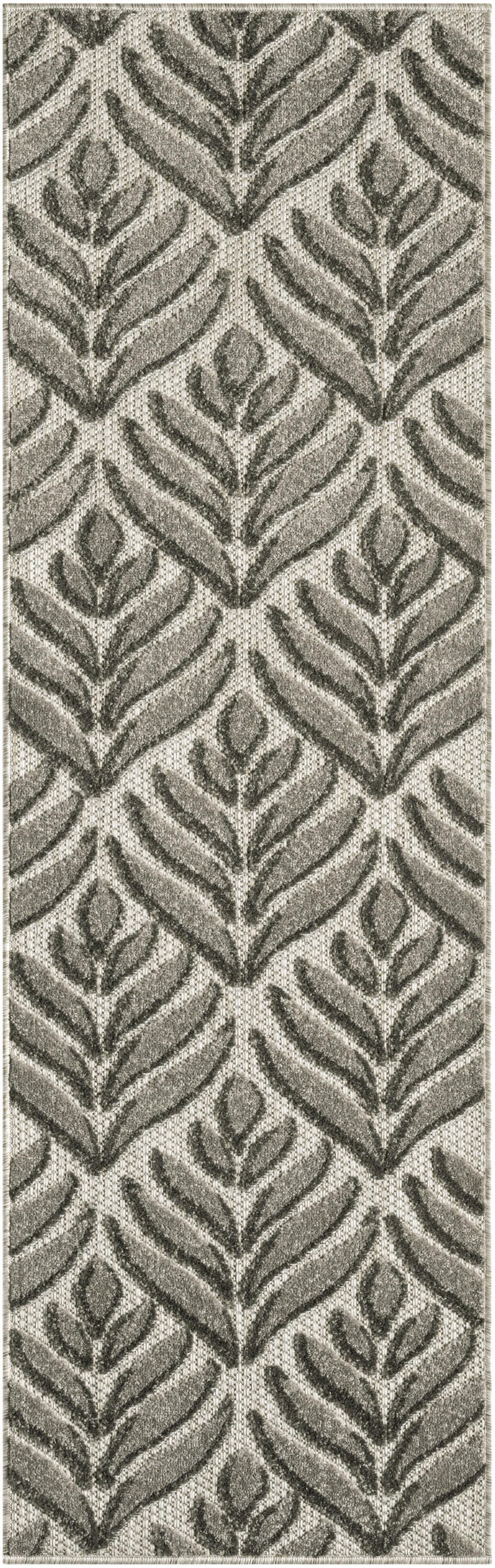 Nourison Home Splash 2' X 6' Texture&nbsp;Indoor/Outdoor Area Rug, Charcoal, large