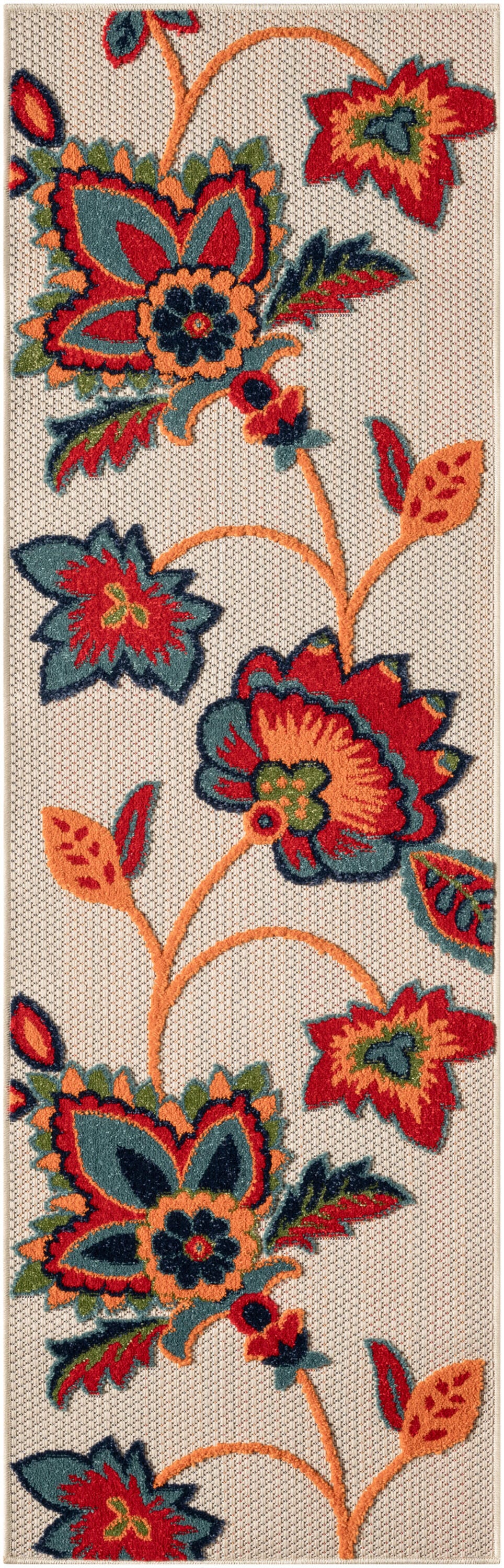 Nourison Home Splash 2' X 6' Floral Indoor/Outdoor Area Rug, Multi, large