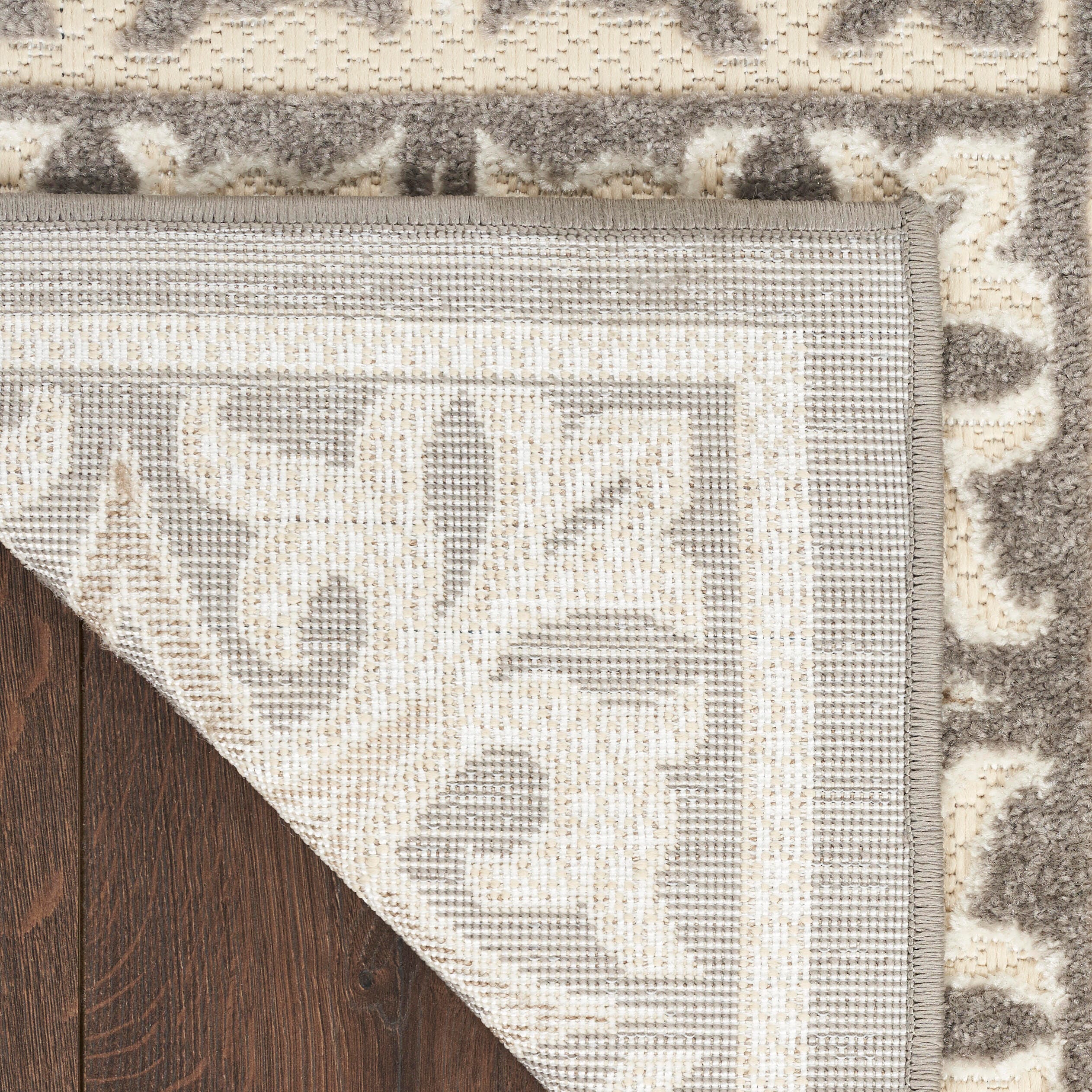 Nourison Home Splash 7' X 10' Small Geometric Area Rug, Ivory/Gray, large