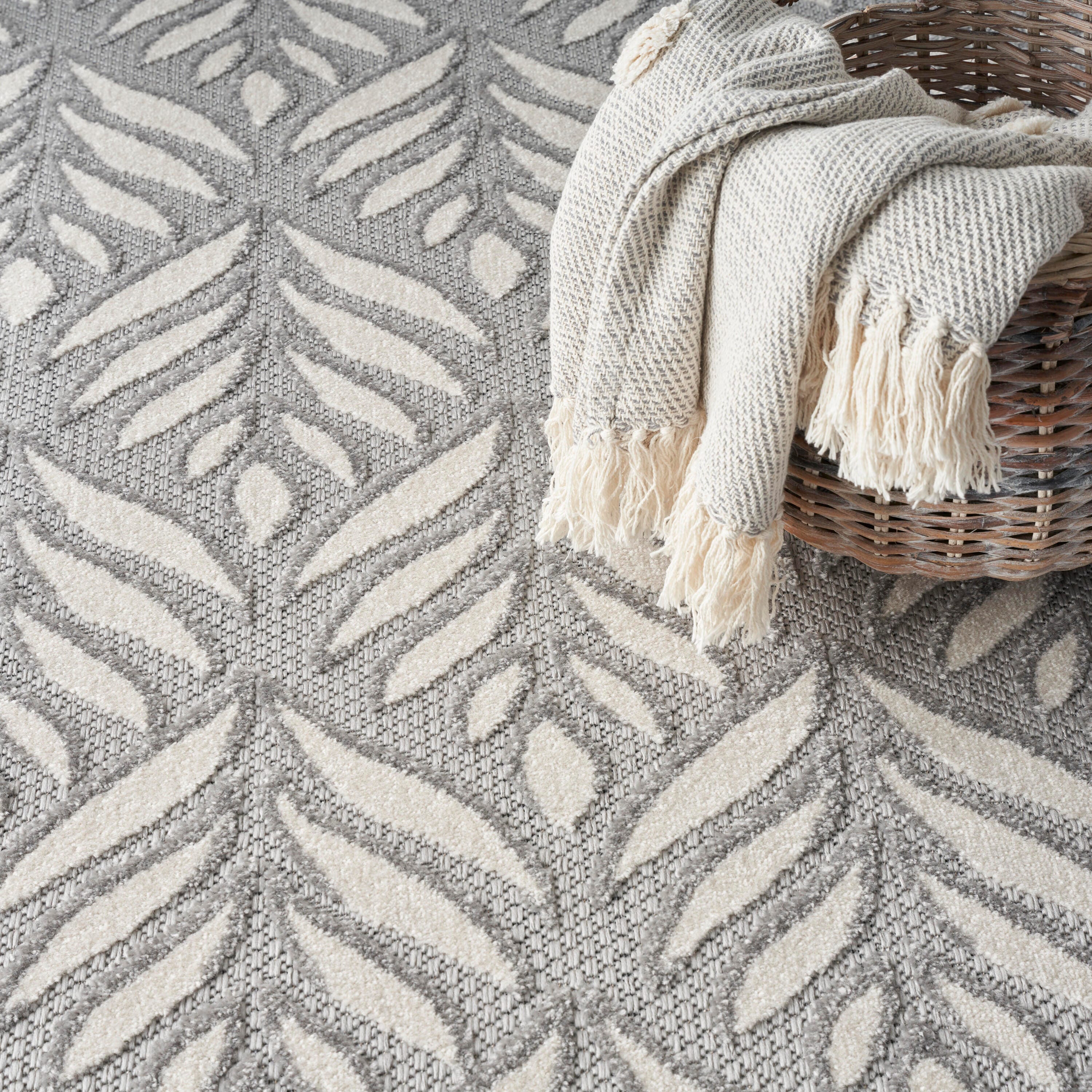 Nourison Home Splash 7' X 10' Texture Area Rug, Grey, large