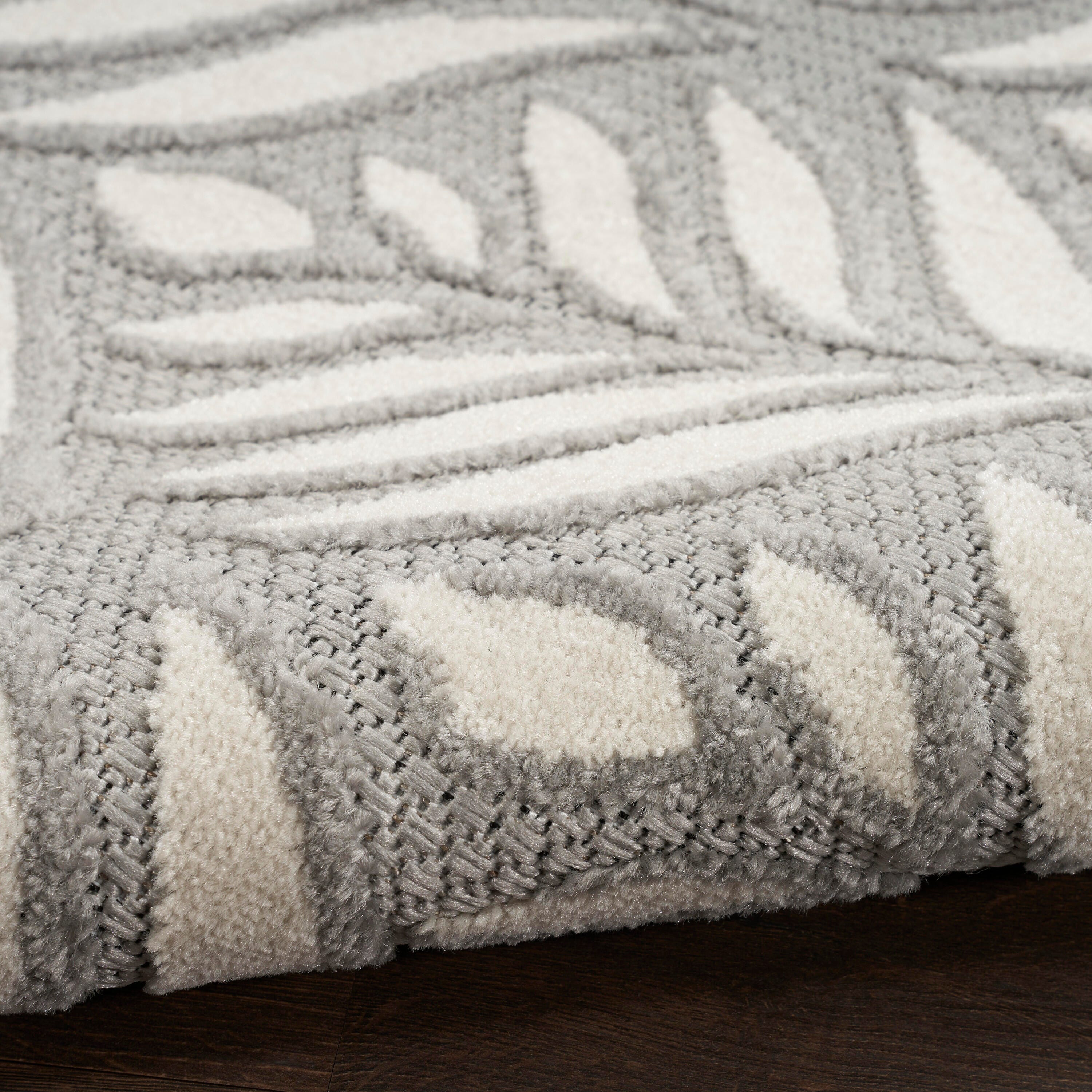 Nourison Home Splash 6' X 9' Texture Area Rug, Grey, large