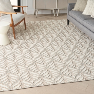 Nourison Home Splash 7' X 10' Texture Area Rug, Ivory/Gray, rollover