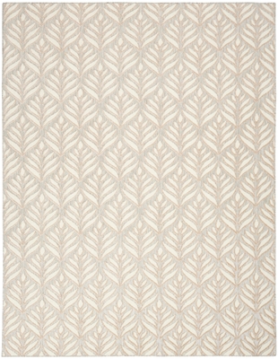 Nourison Home Splash 7' X 10' Texture Area Rug, Ivory/Gray, large