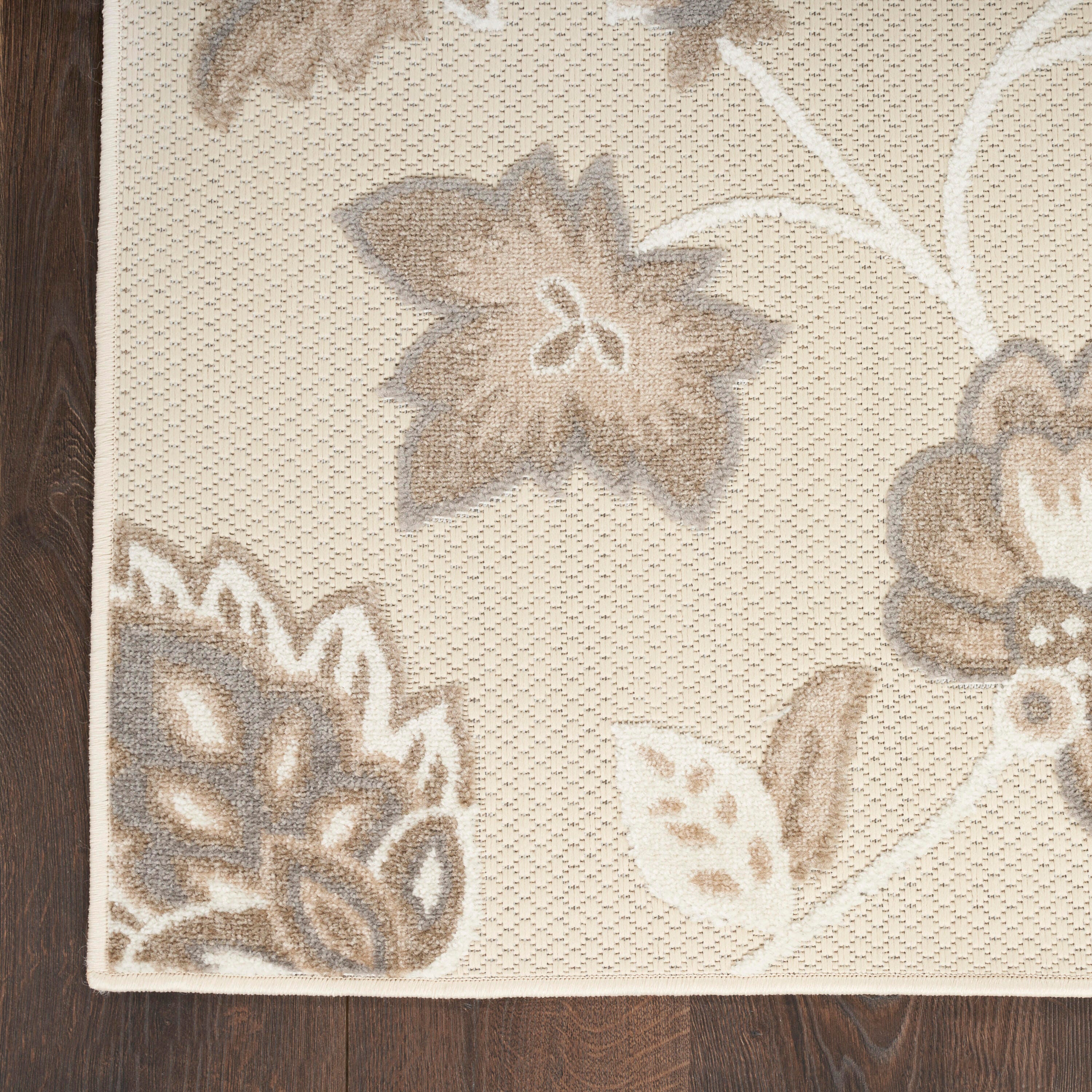 Nourison Home Splash 7' X 10' Floral Area Rug, Beige, large