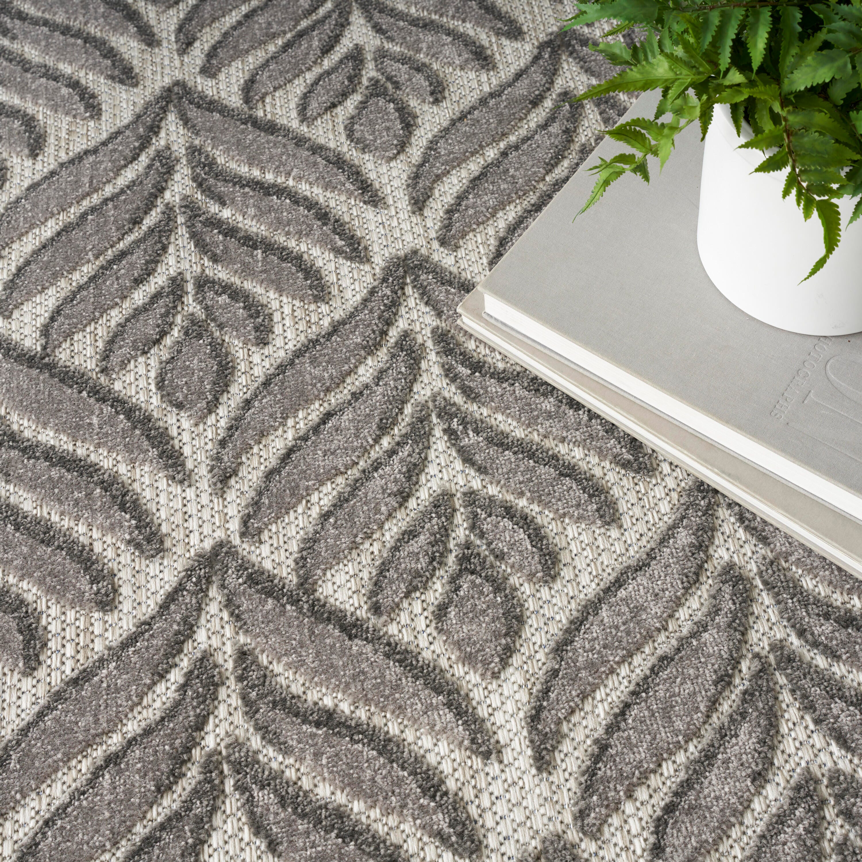 Nourison Home Splash 7' X 10' Texture Area Rug, Charcoal, large