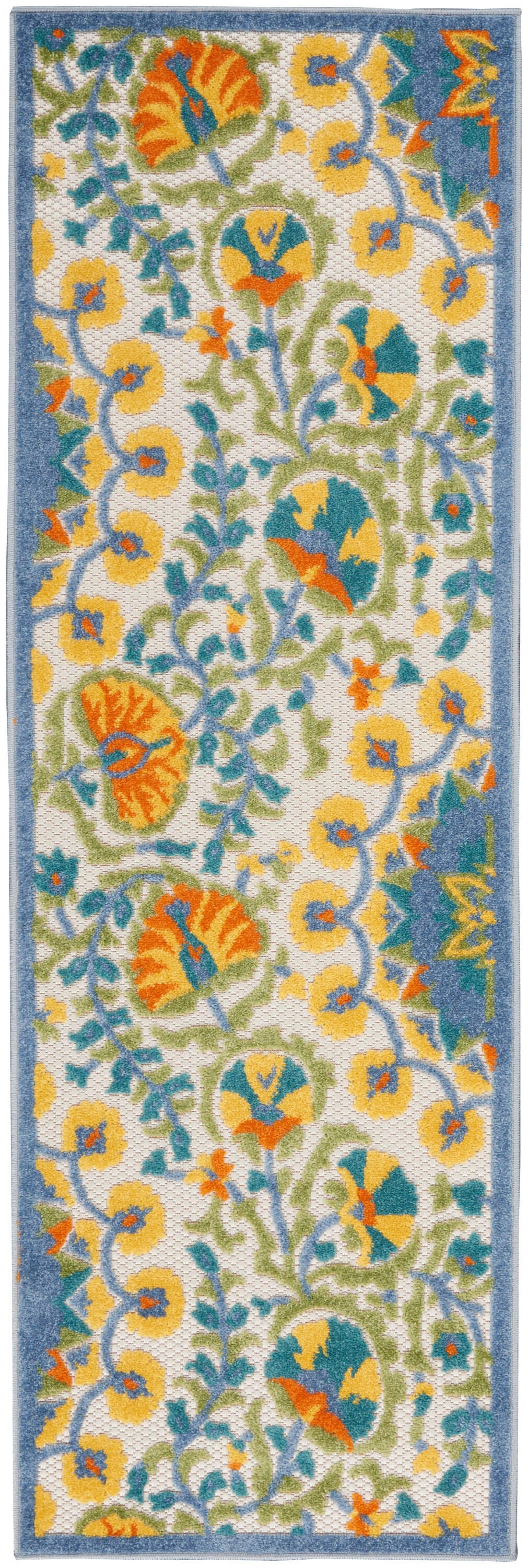 Nourison Home Splash 2'3" X 8' Petals Area Rug, Multi, large