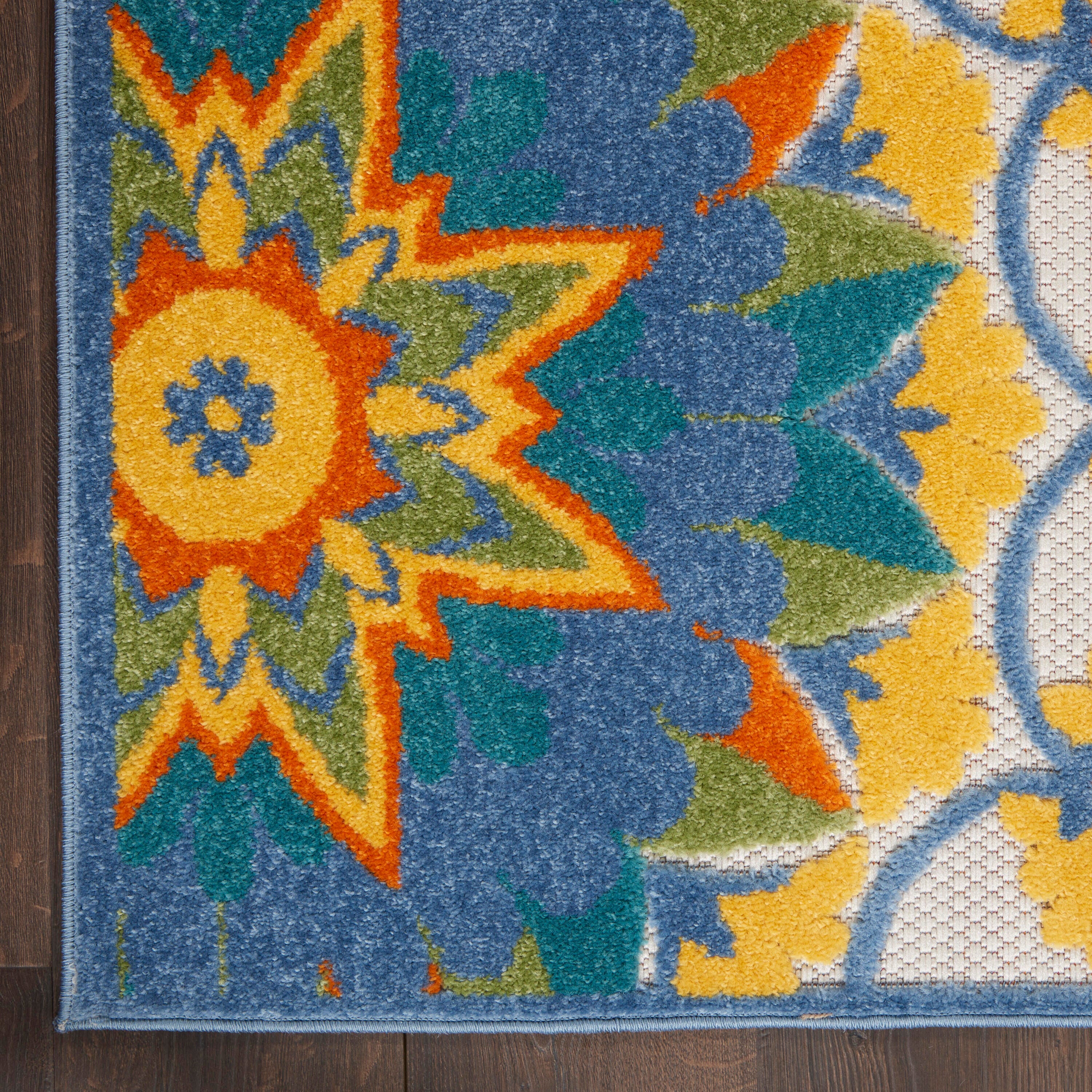 Nourison Home Splash 2'3" X 8' Petals Area Rug, Multi, large