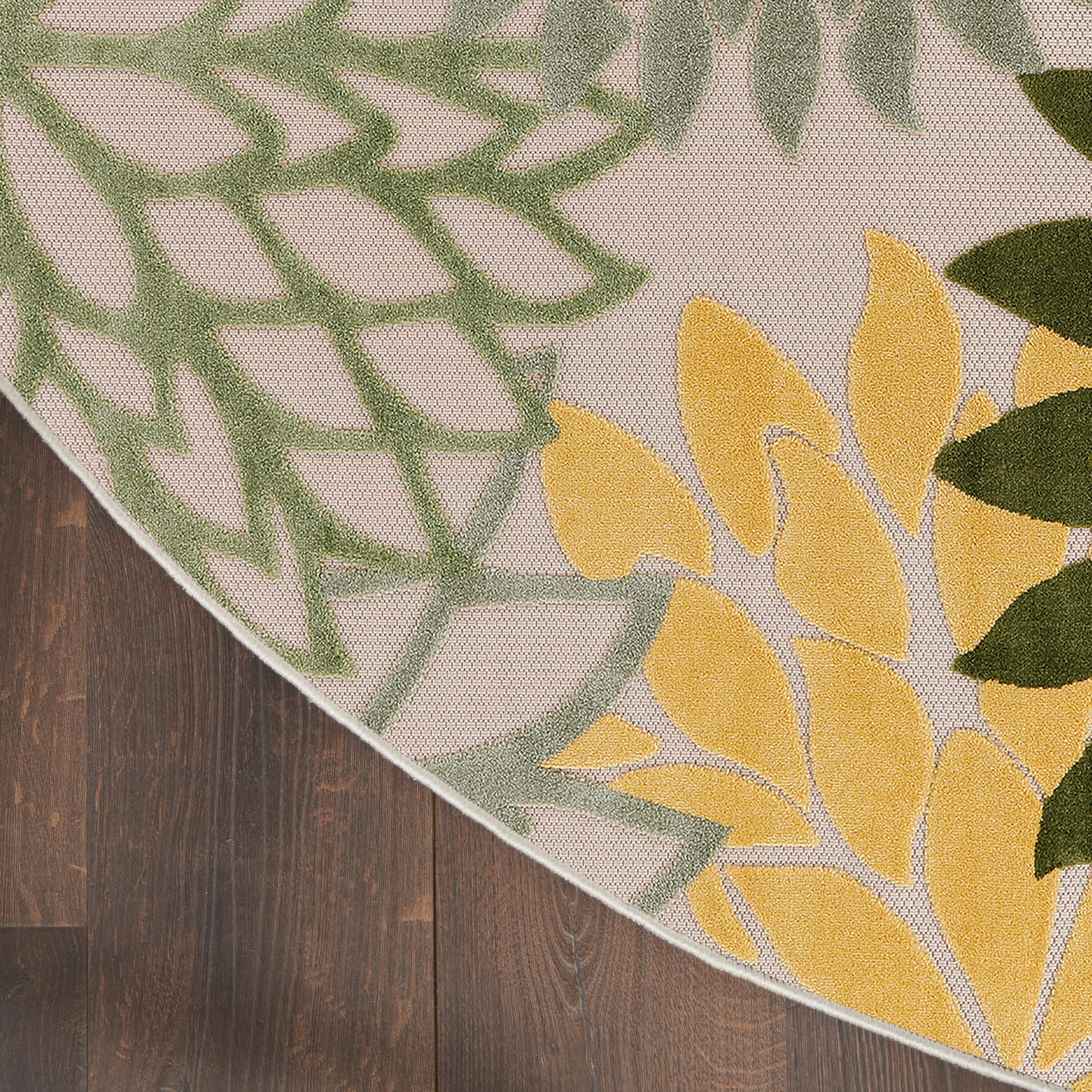 Nourison Home Splash 7'10" X Round Dahlia Floral Area Rug, Green/Multi, large