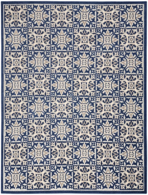 Nourison Home Splash Indoor/Outdoor 6' X 9' Small Geometric Area Rug