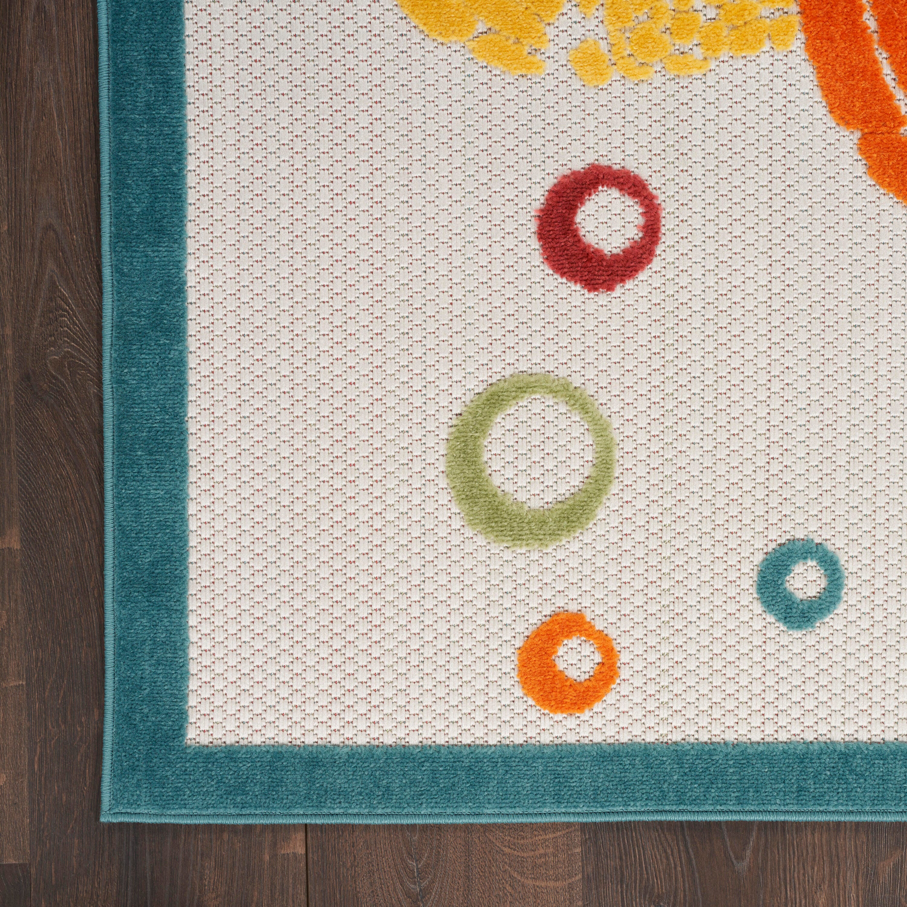 Nourison Home Splash 7'10" X 10 Motif Area Rug, Teal/Multi, large