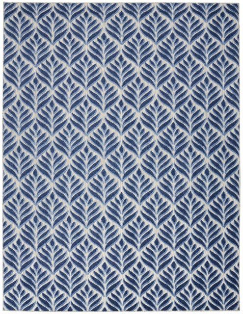 Nourison Home Splash Indoor/Outdoor 7' X 10' Texture Area Rug, Blue