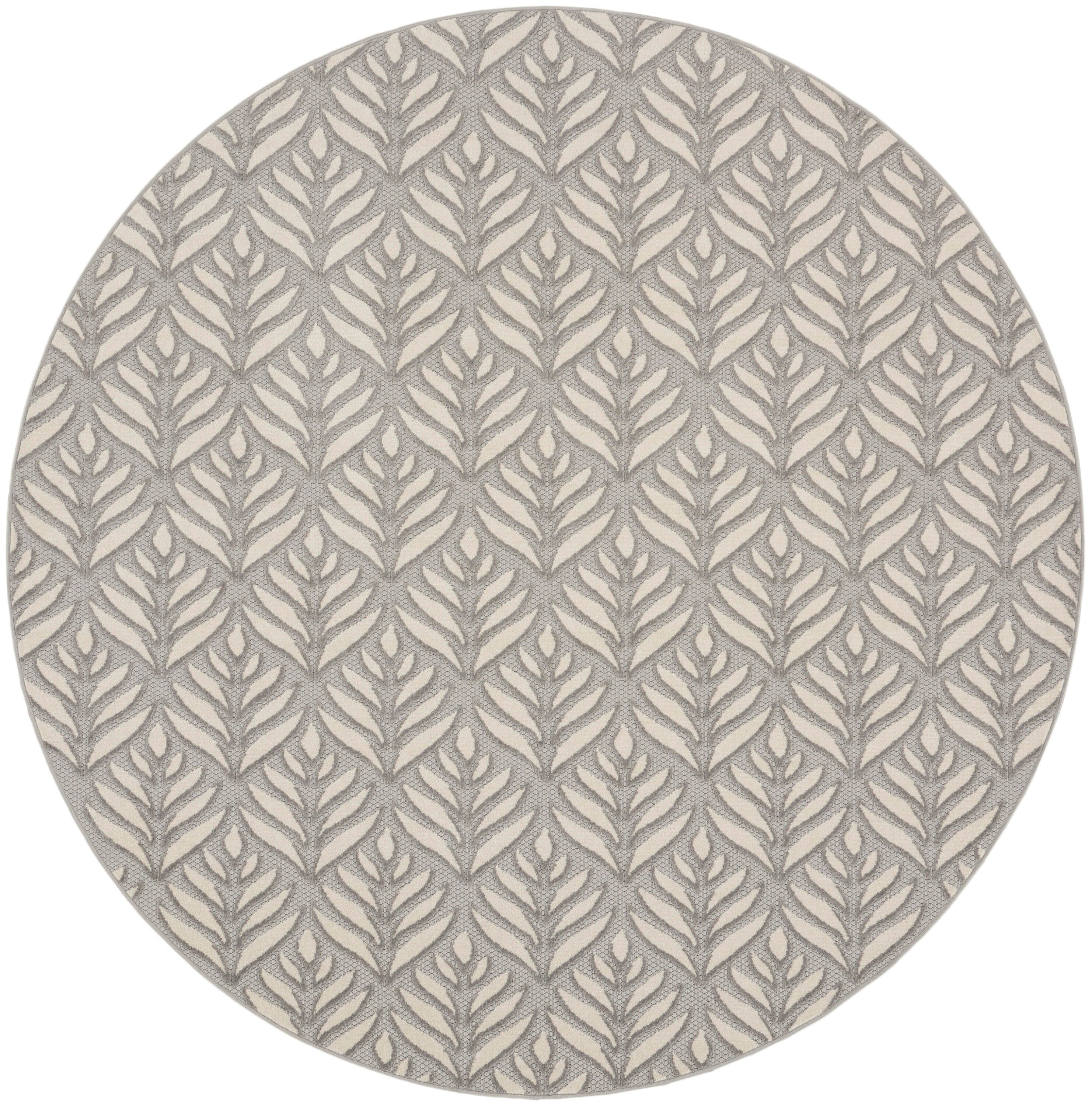 Nourison Home Splash 7'10" X Round Texture Area Rug, Grey, large