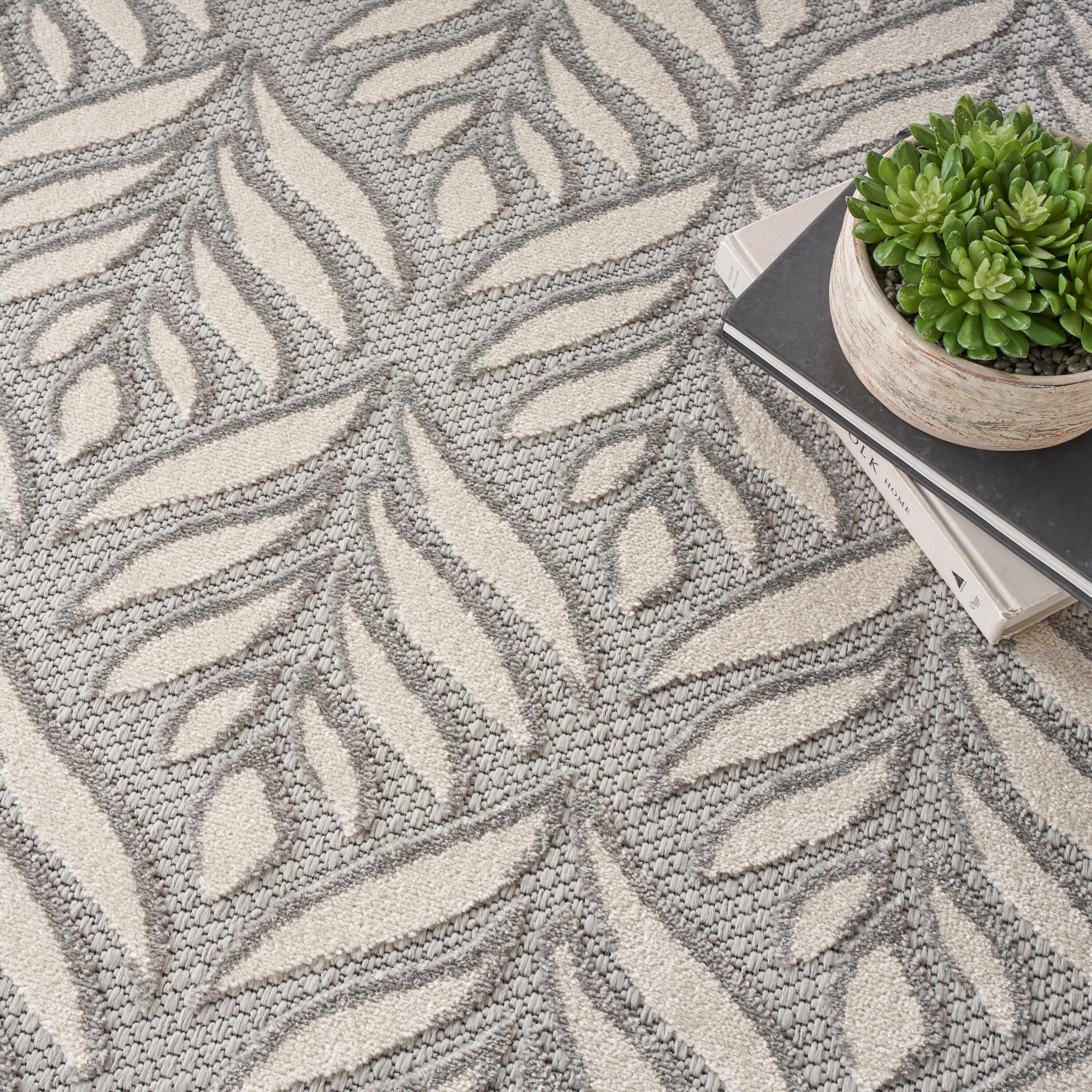 Nourison Home Splash 7'10" X Round Texture Area Rug, Grey, large