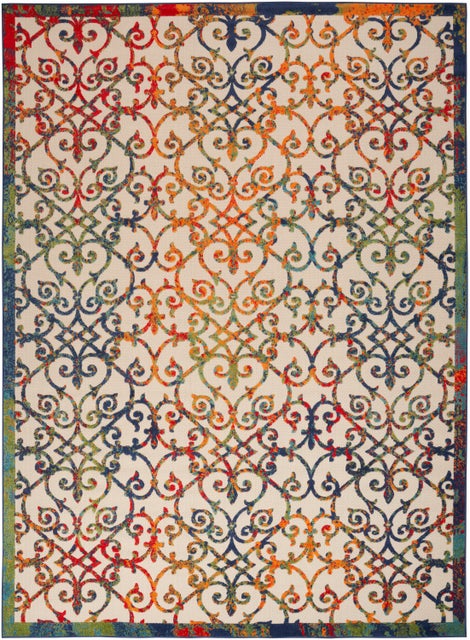 Nourison Home Splash Indoor/Outdoor 9' X 12' Geometric Area Rug
