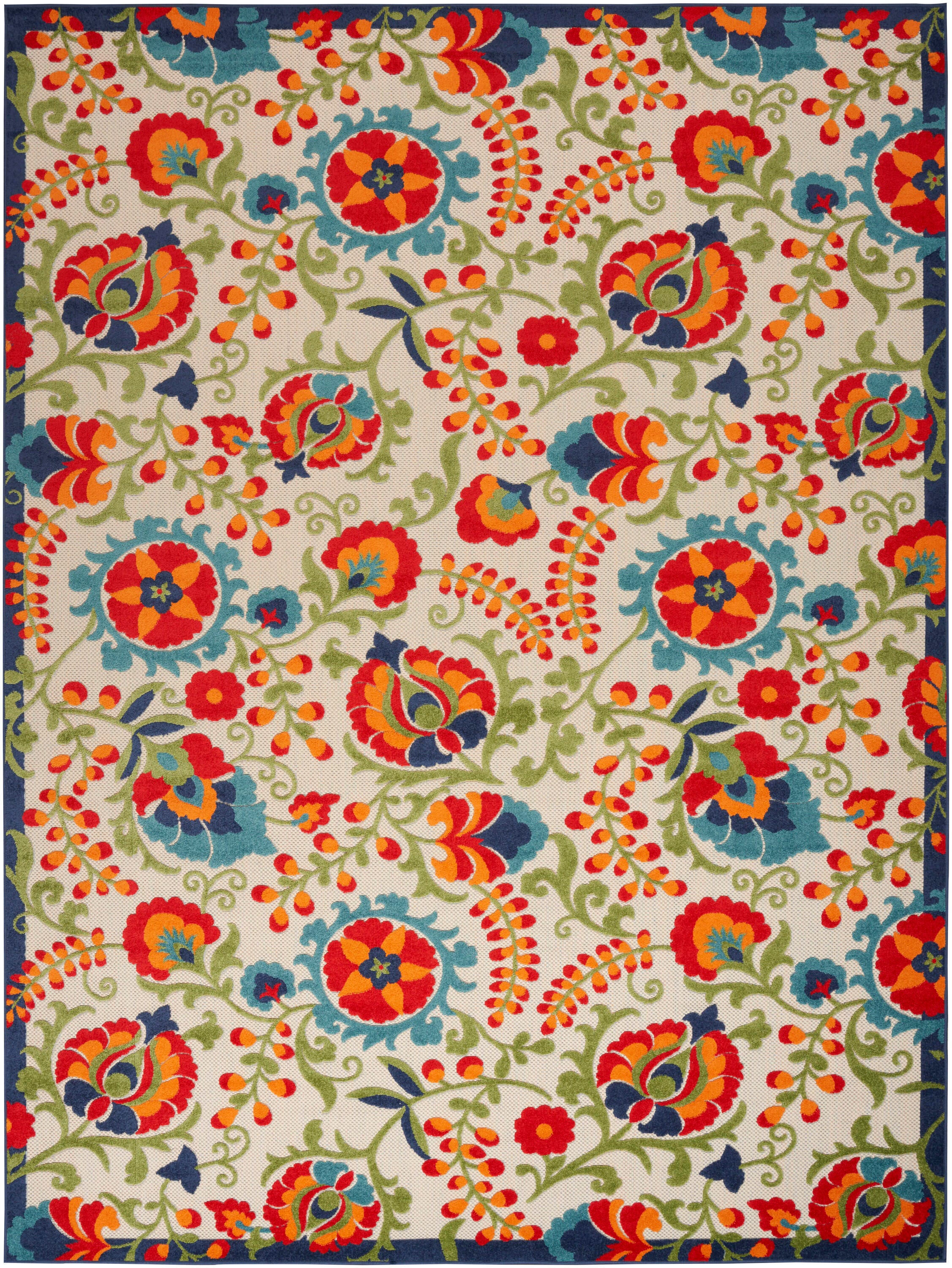 Nourison Home Splash 9' X 12' Leafy Vines Area Rug, Multi, large