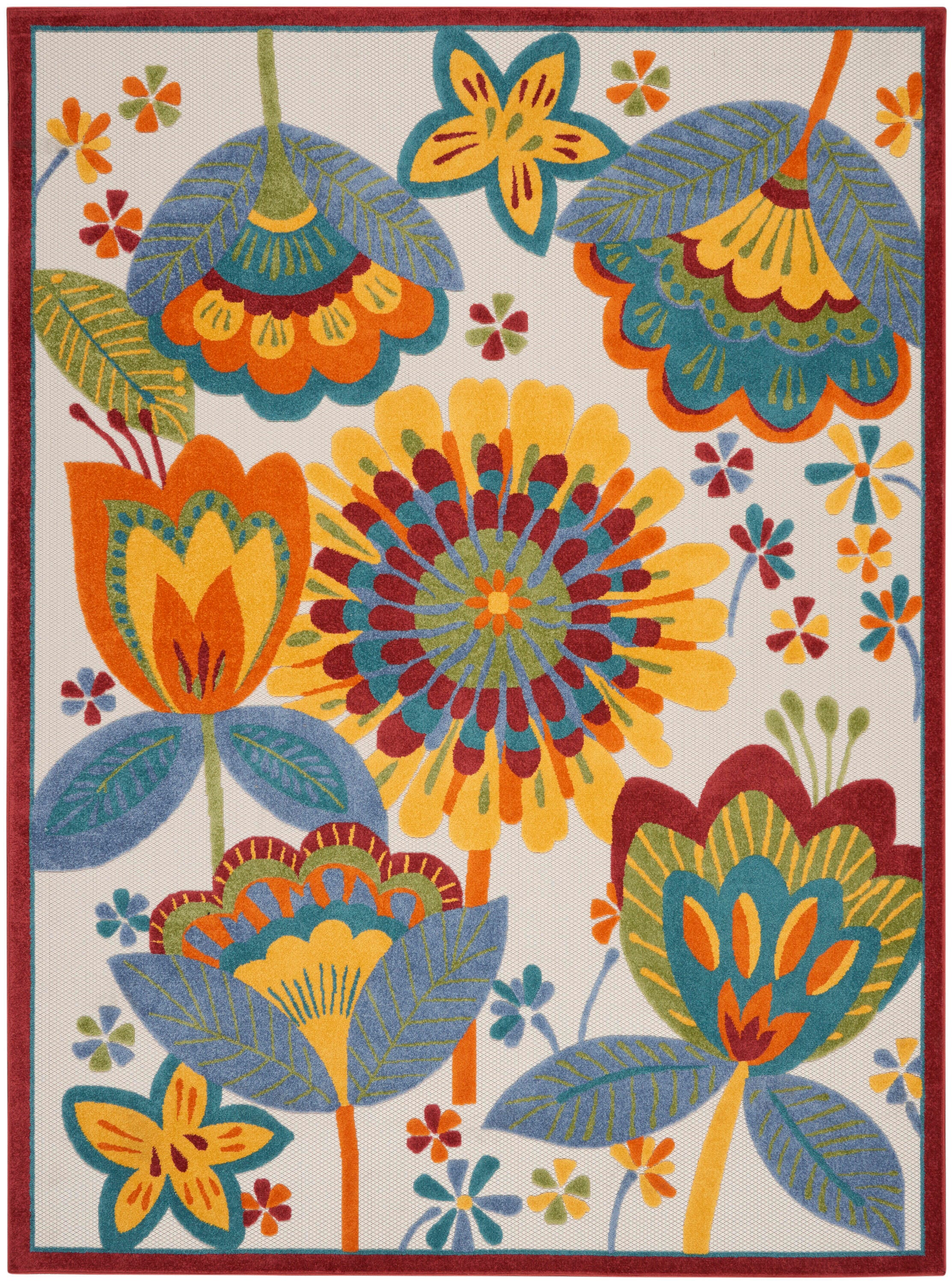 Nourison Home Splash 9' X 12' Tulips Area Rug, Multi, large